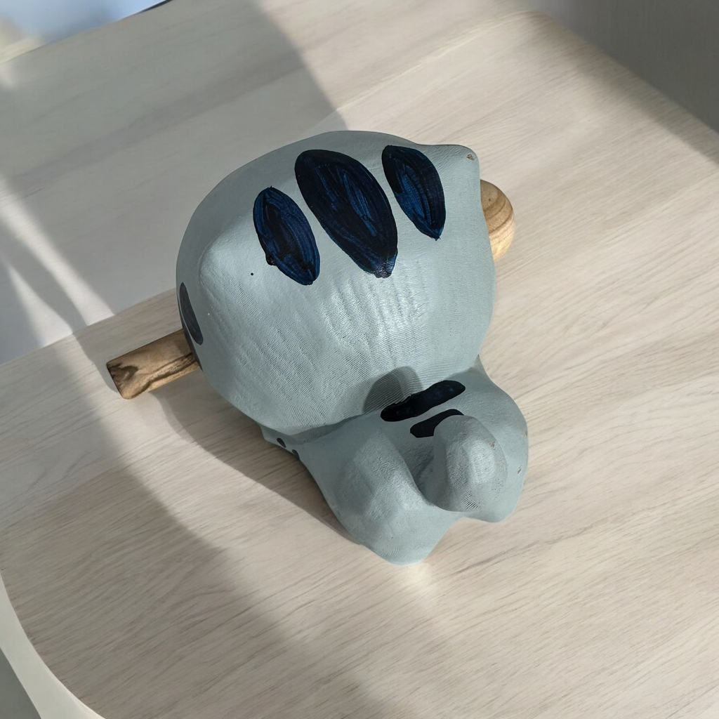 Handcrafted Cute Cat Wooden Percussion Instrument Music Frog Co