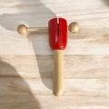 Red Wooden Shaker Drum Music Frog Co