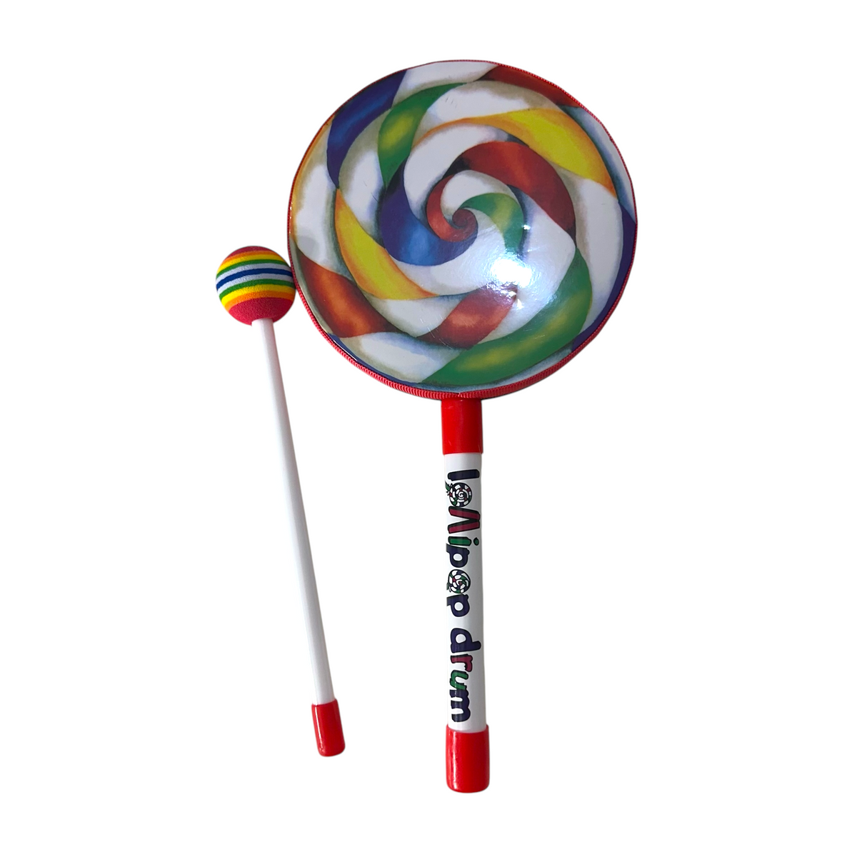 CandySwirl Lollipop Drum Music Frog Co