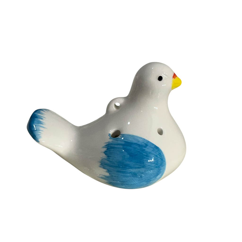 Ceramic Bird Water Whistle – Blue Wing Music Frog Co