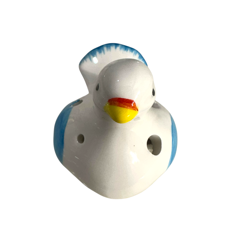 Ceramic Bird Water Whistle – Blue Wing Music Frog Co