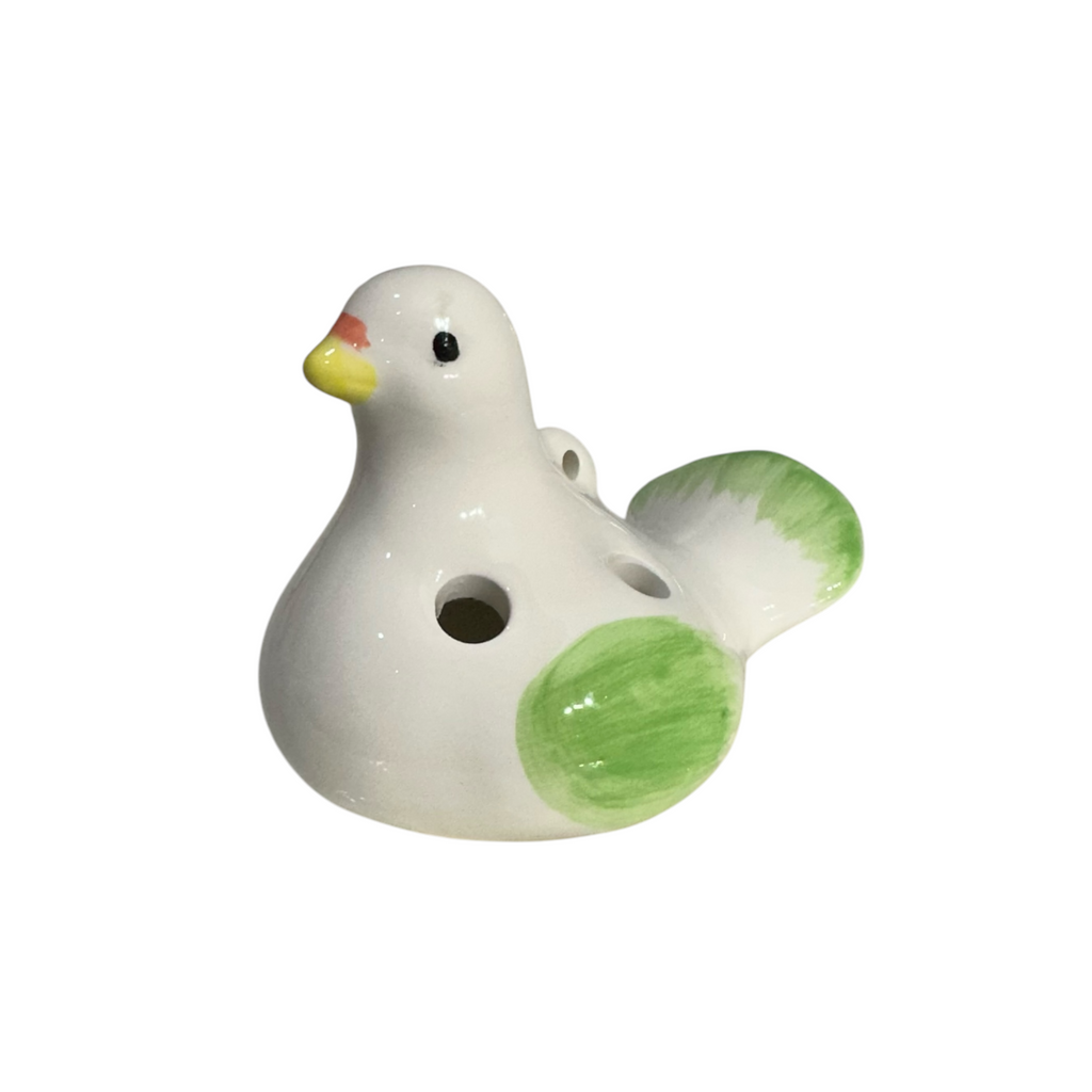 Ceramic Bird Water Whistle – Green Wing Music Frog Co