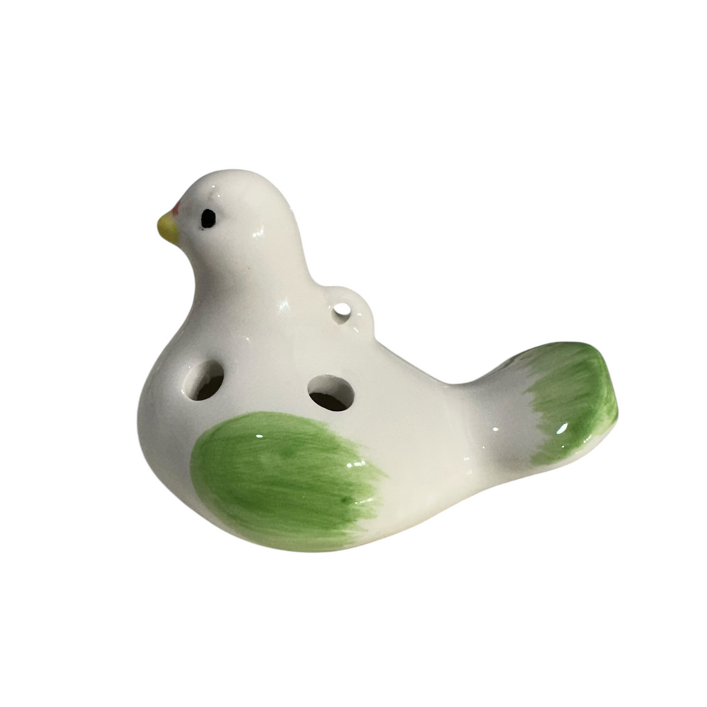 Ceramic Bird Water Whistle – Green Wing Music Frog Co