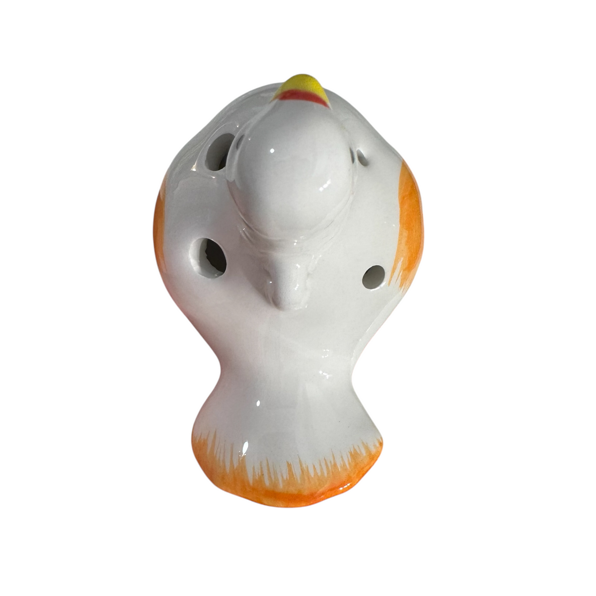 Ceramic Bird Water Whistle – Orange Wing Music Frog Co