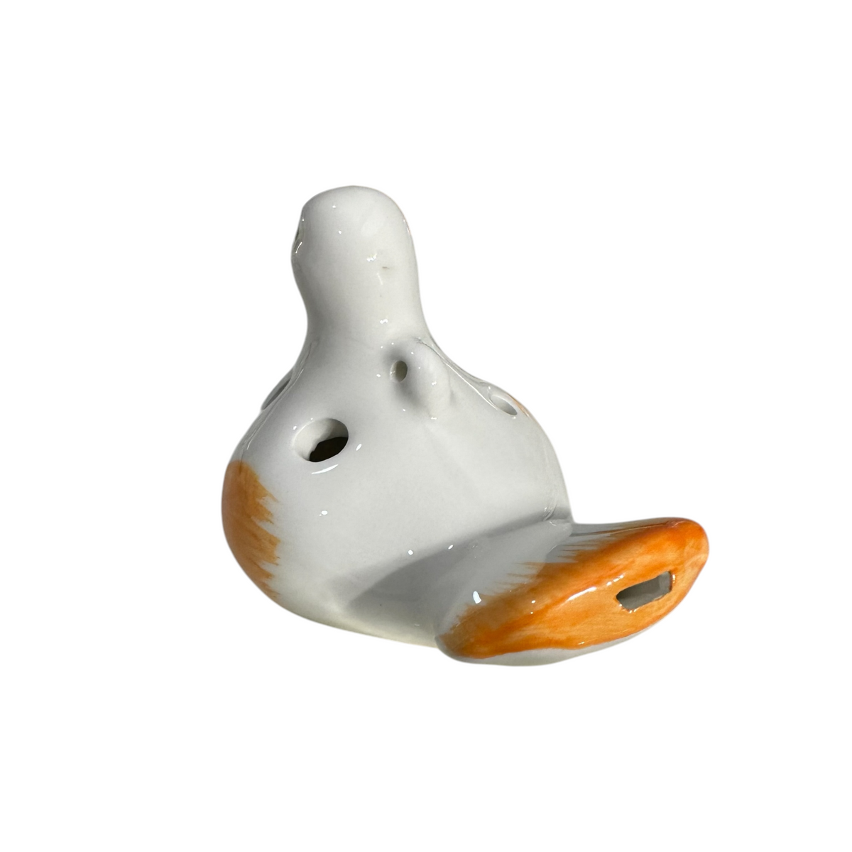 Ceramic Bird Water Whistle – Orange Wing Music Frog Co