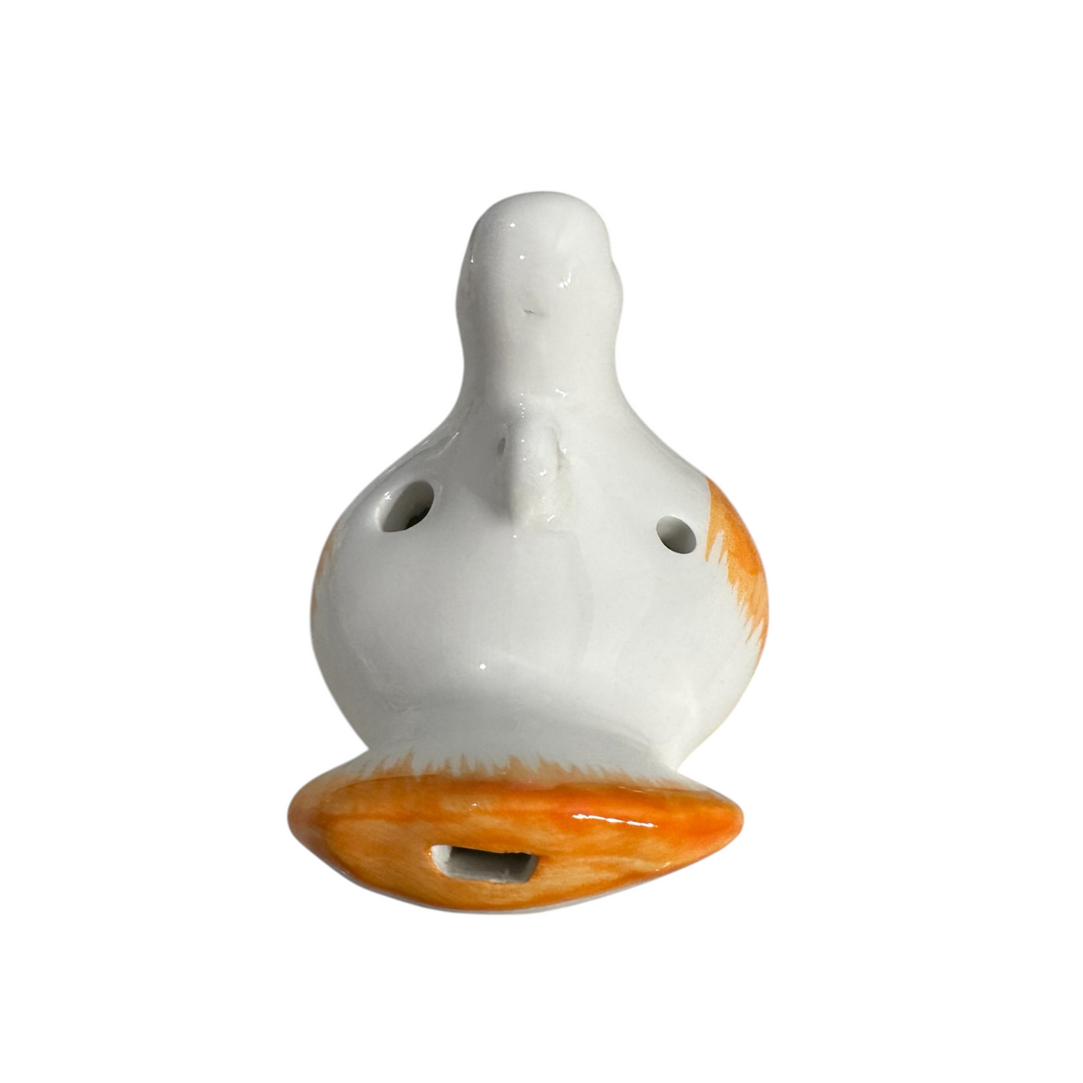 Ceramic Bird Water Whistle – Orange Wing Music Frog Co