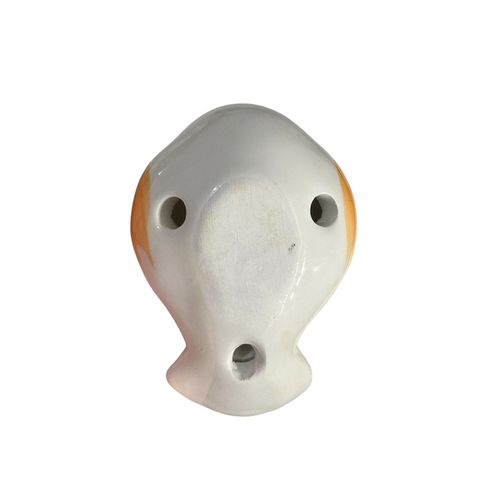 Ceramic Bird Water Whistle – Orange Wing Music Frog Co
