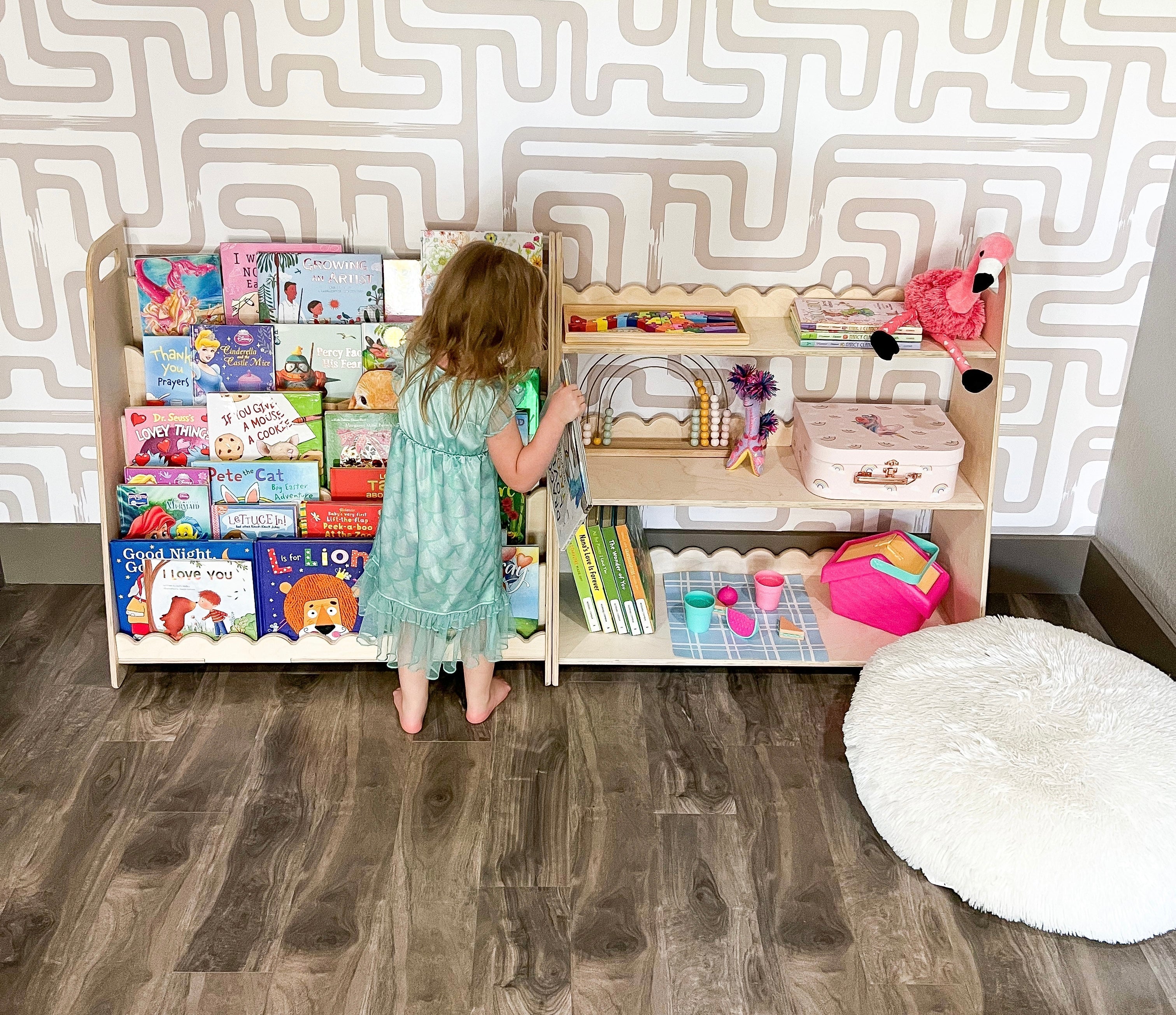 RAY+ROY- Scalloped Toy Shelf + Bookshelf Bush Acres