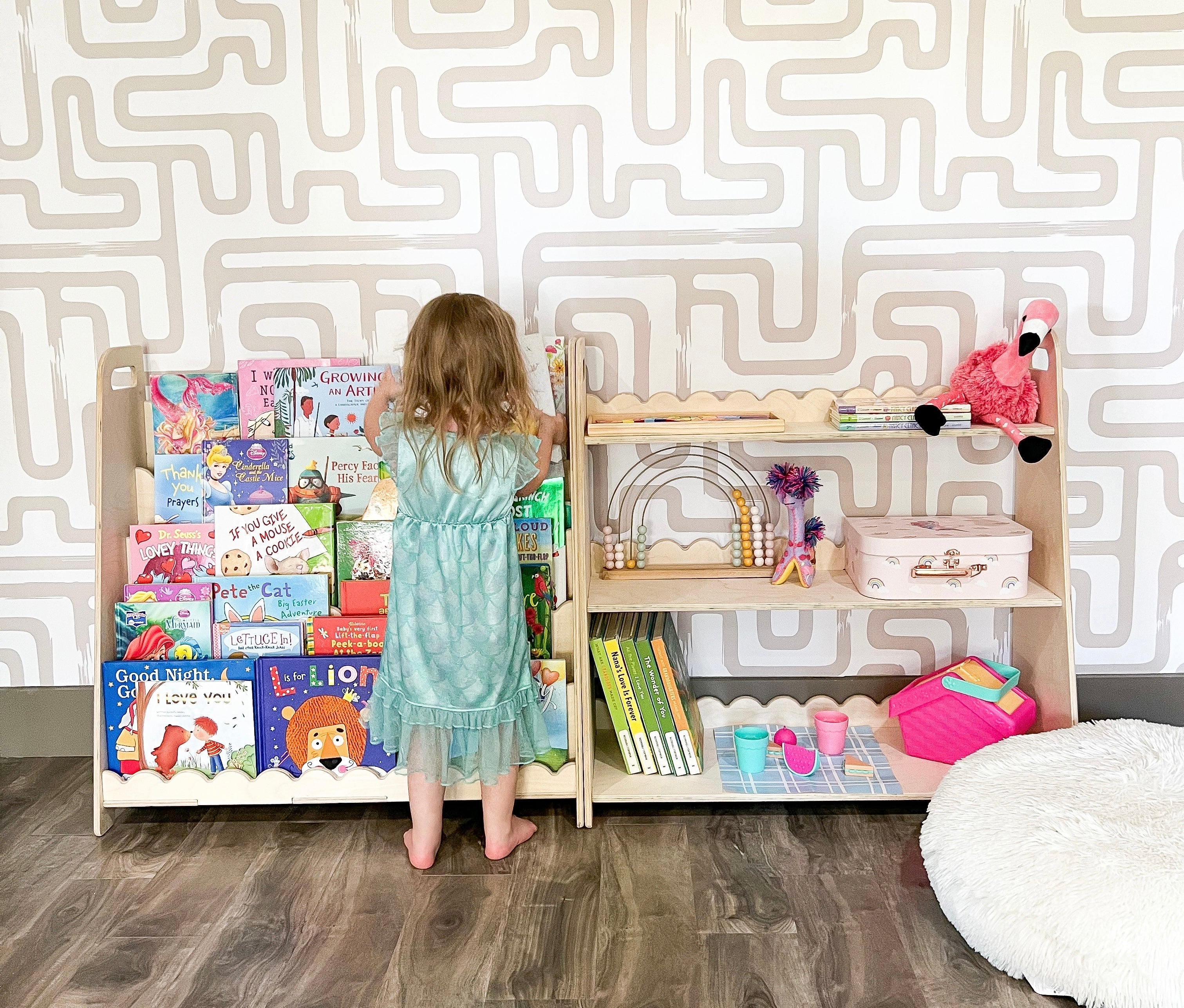 RAY+ROY- Scalloped Toy Shelf + Bookshelf Bush Acres