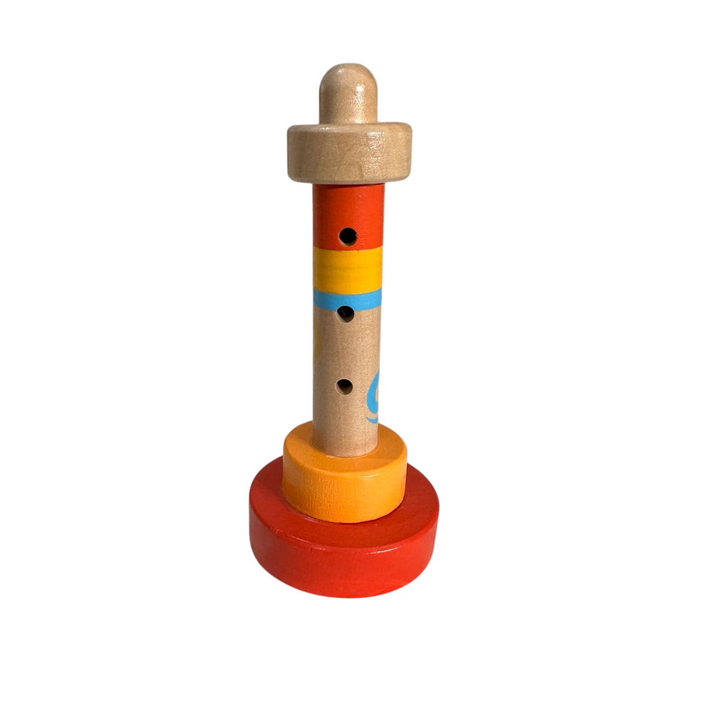 Wooden Tower Flute – Colorful Musical Toy Music Frog Co