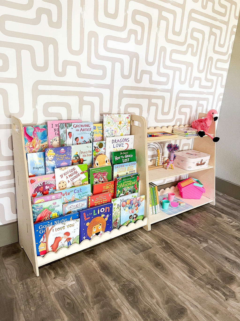 RAY+ROY- Scalloped Toy Shelf + Bookshelf Bush Acres