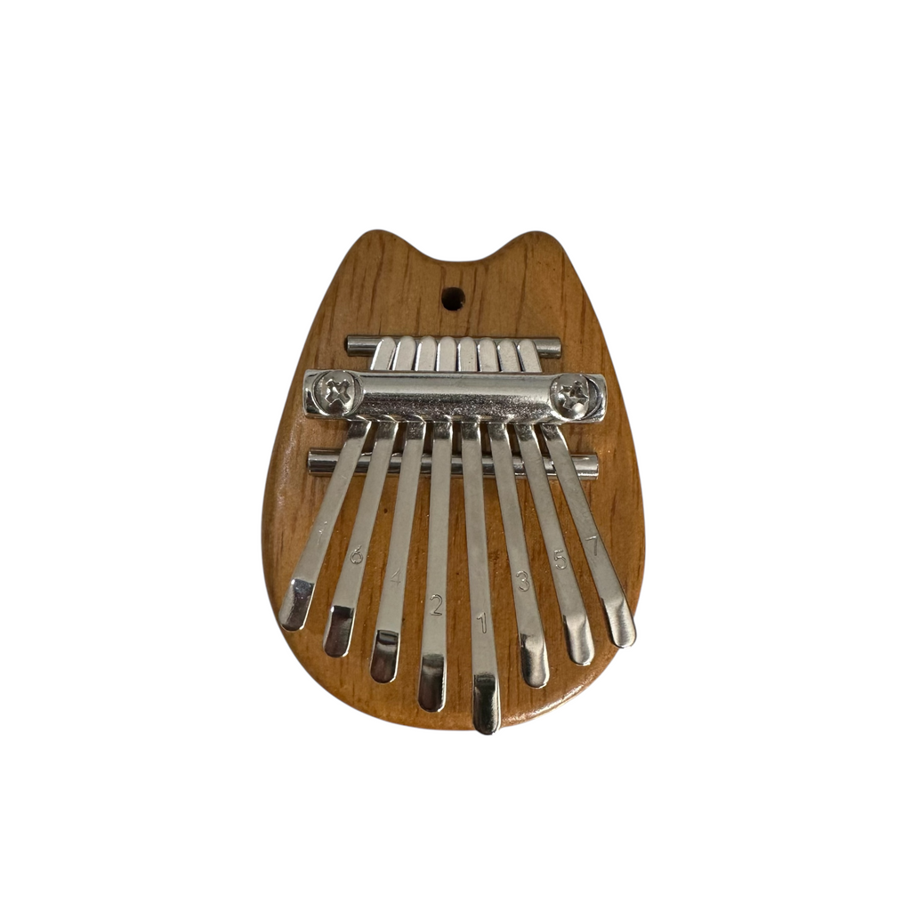 Cat-Shaped Wooden Kalimba – 8-Key Thumb Piano Music Frog Co