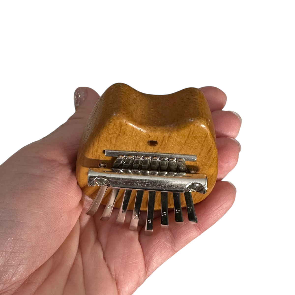 Cat-Shaped Wooden Kalimba – 8-Key Thumb Piano Music Frog Co