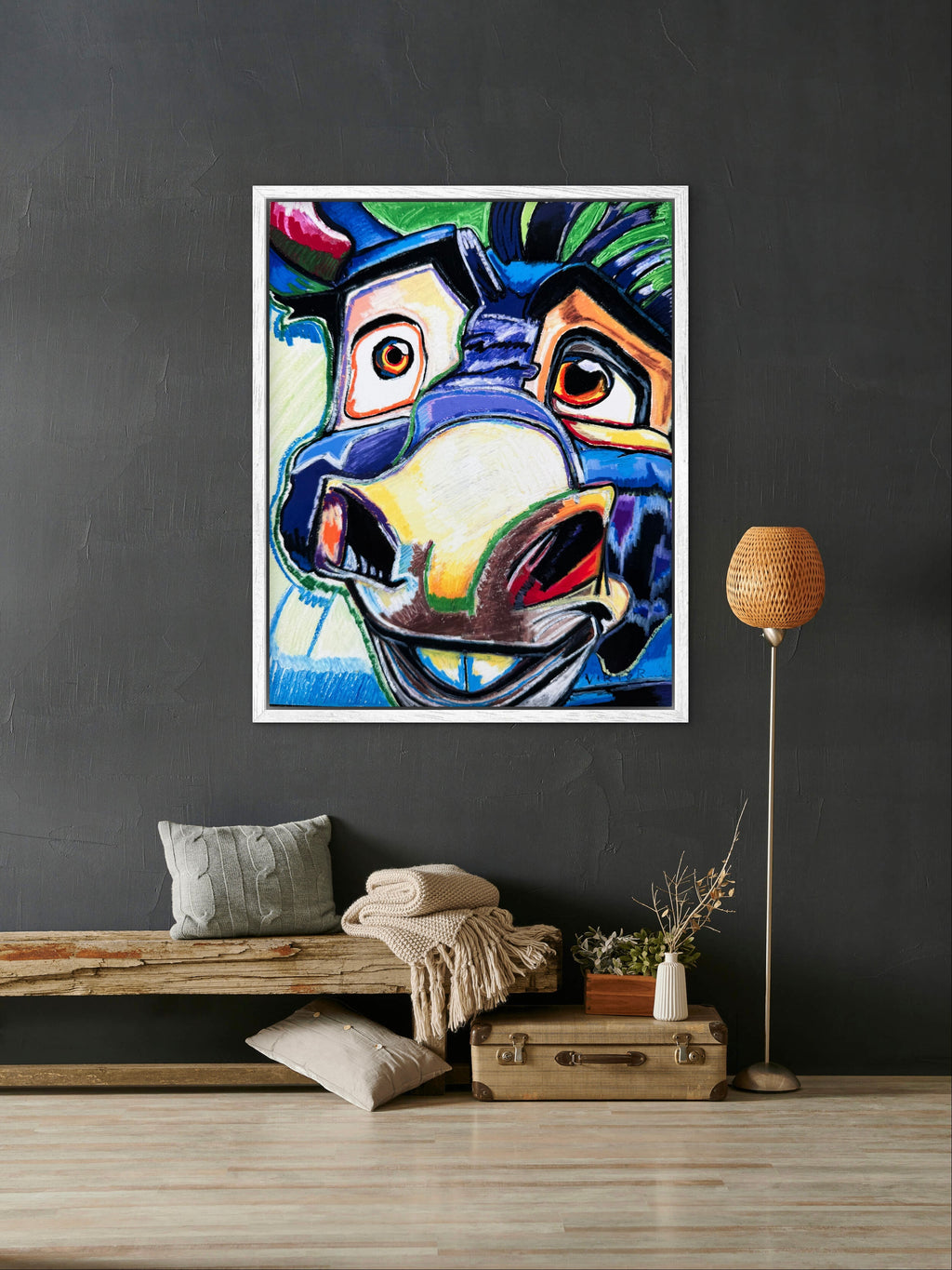 The Blue Donkey - Art Prints Vichy's Art