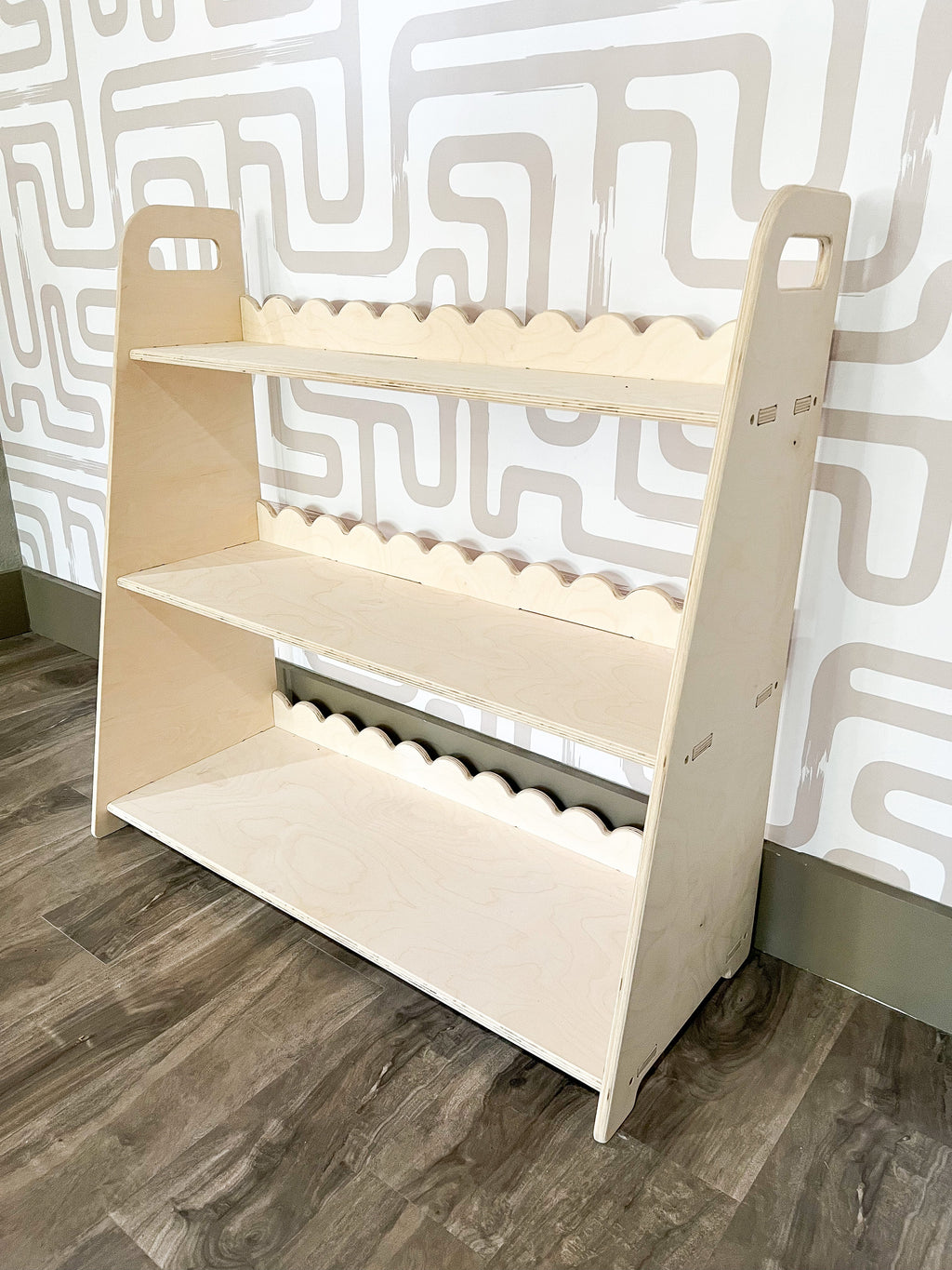 RAY+ROY- Scalloped Toy Shelf + Bookshelf Bush Acres