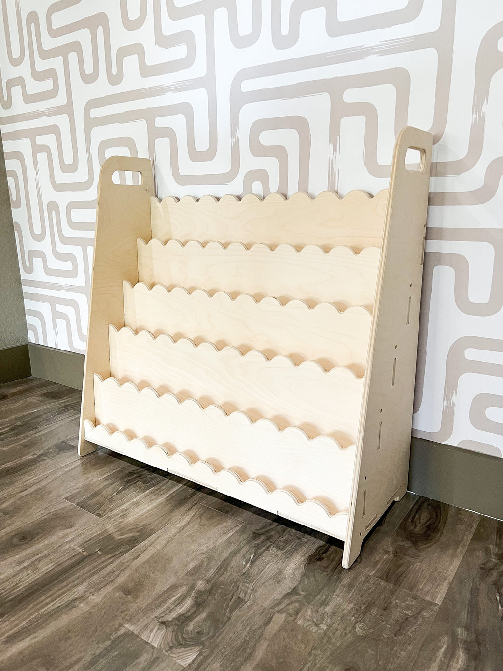 RAY+ROY- Scalloped Toy Shelf + Bookshelf Bush Acres