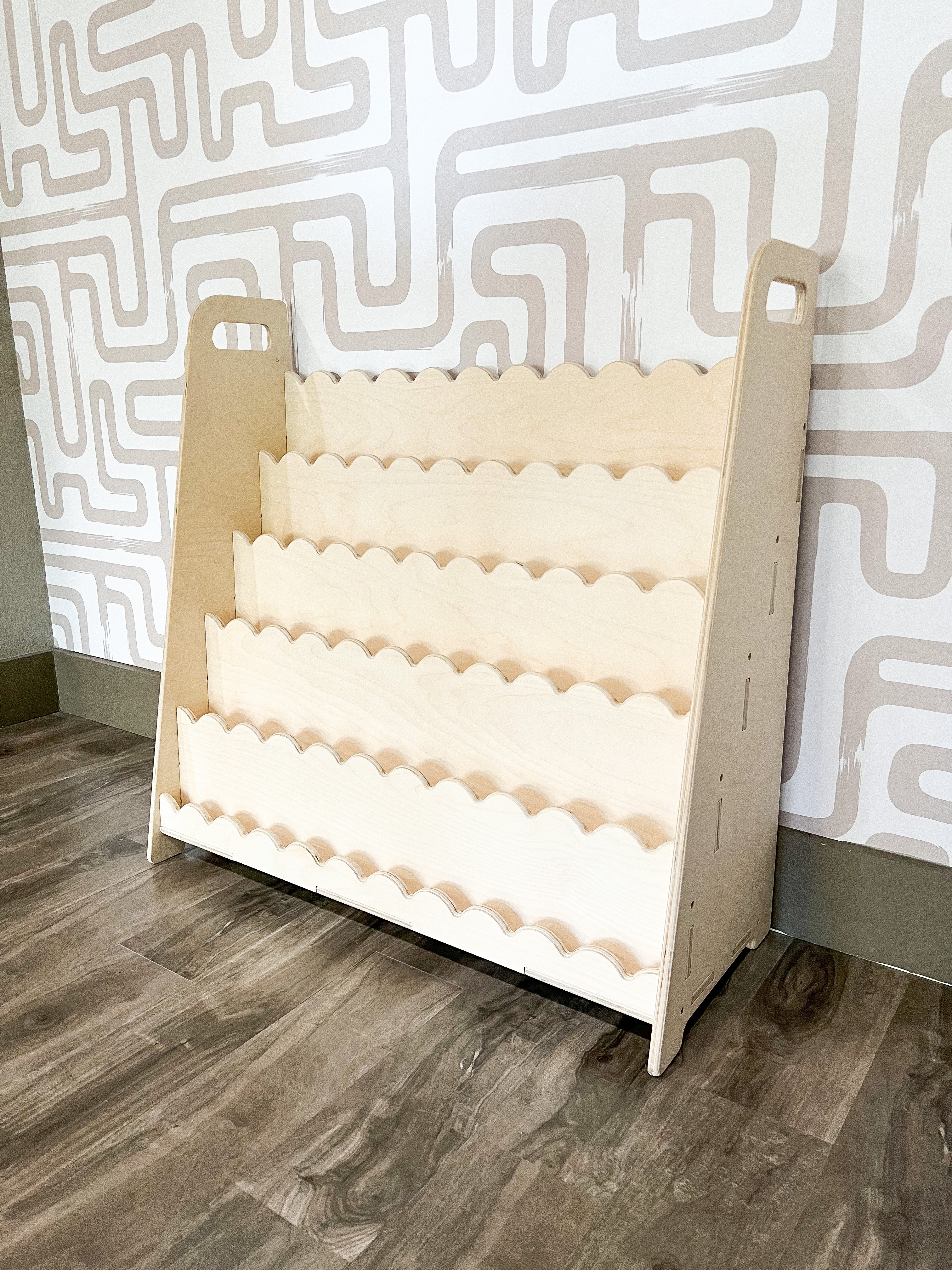 RAY+ROY- Scalloped Toy Shelf + Bookshelf Bush Acres