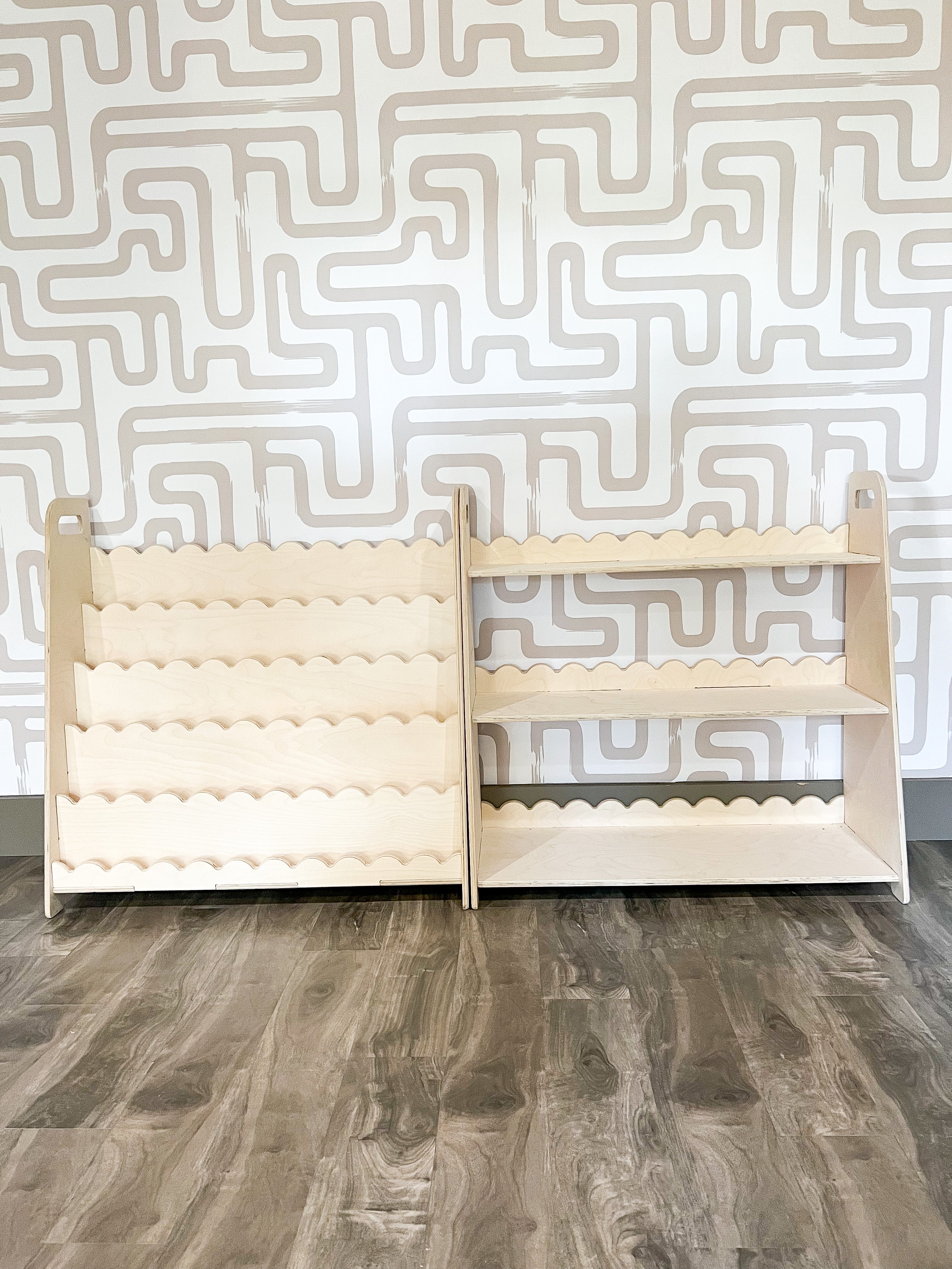 RAY+ROY- Scalloped Toy Shelf + Bookshelf Bush Acres