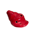 Handcrafted Red Seashell Ceramic Ocarina – Musical Instrument Music Frog Co
