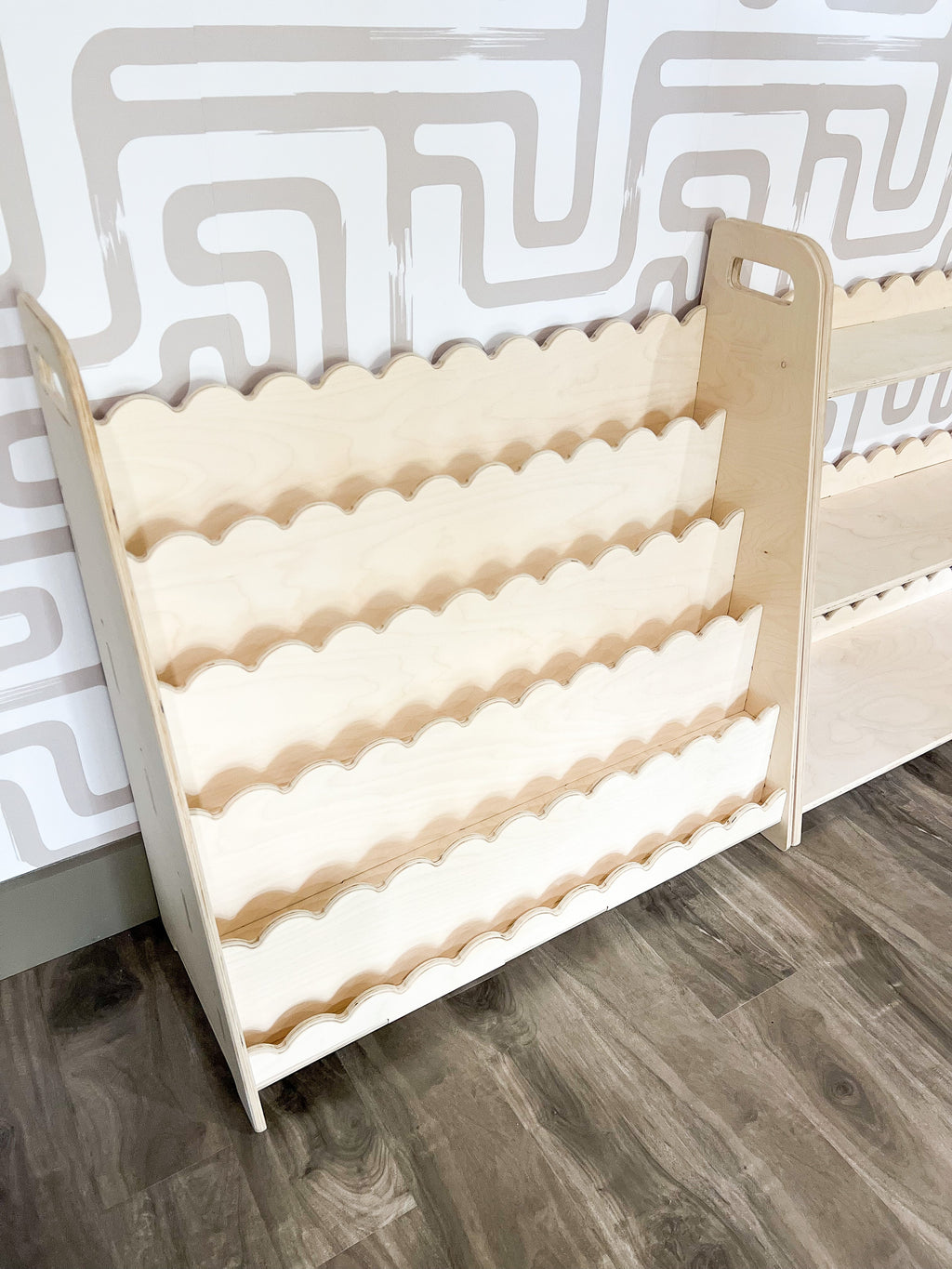 RAY+ROY- Scalloped Toy Shelf + Bookshelf Bush Acres