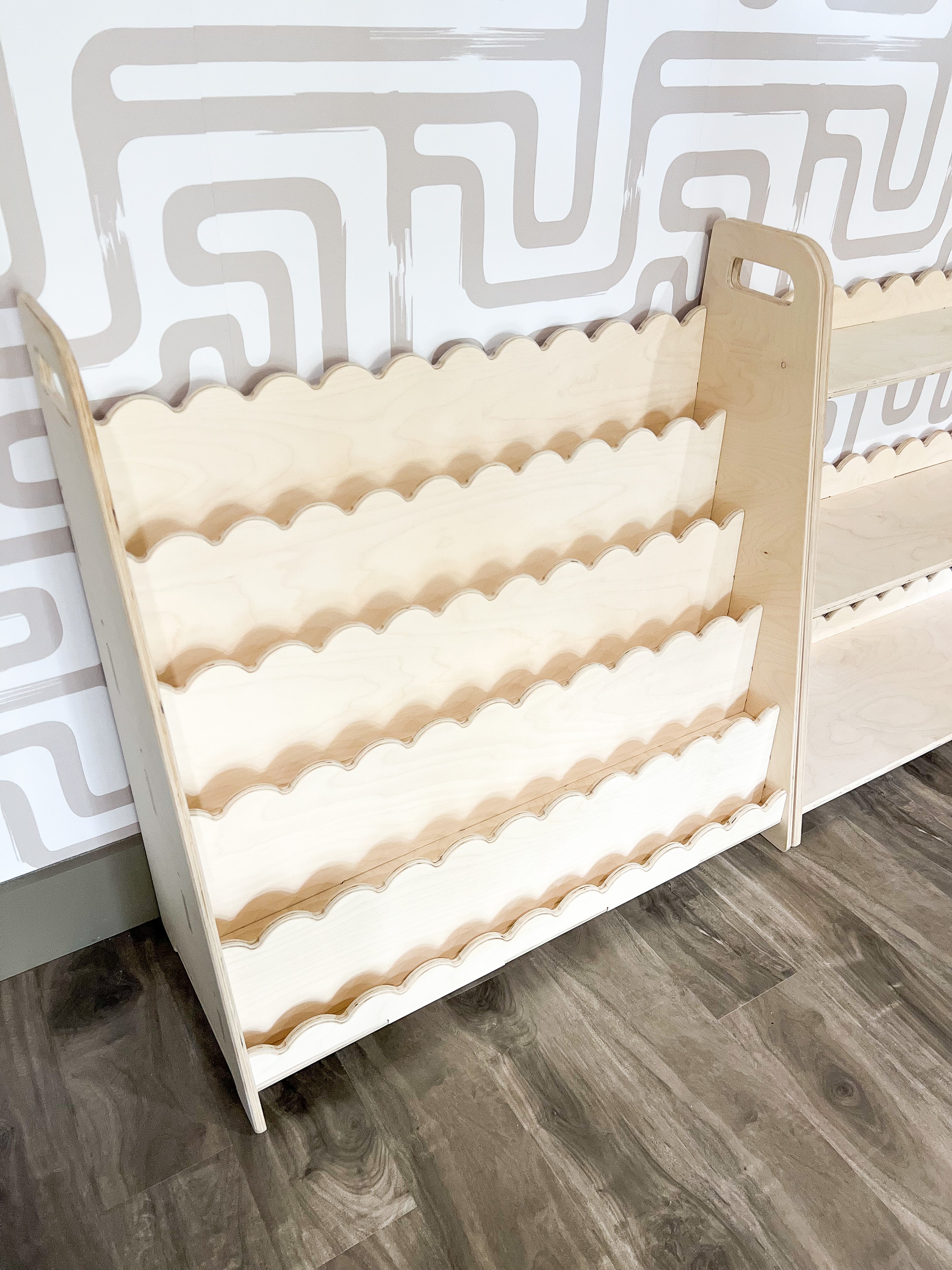RAY+ROY- Scalloped Toy Shelf + Bookshelf Bush Acres