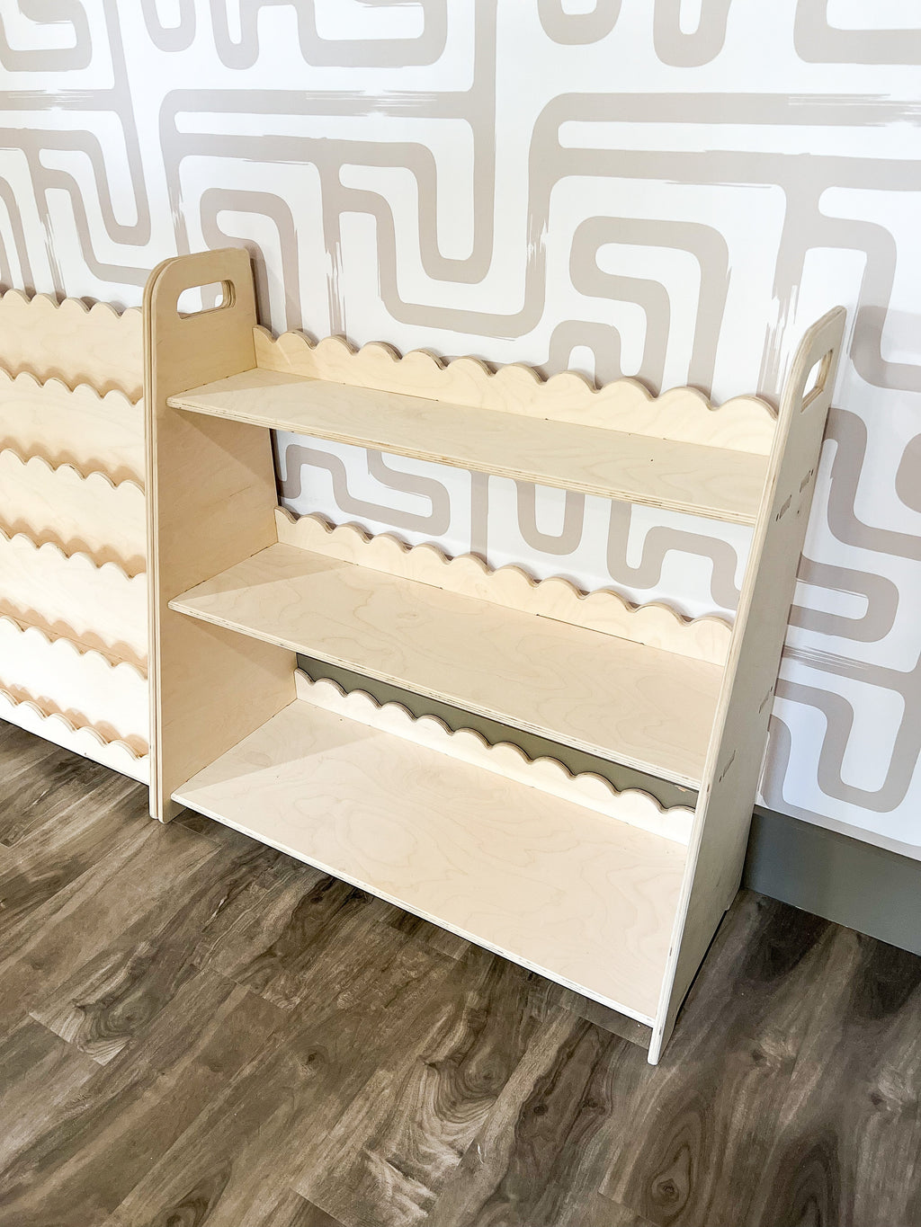 RAY+ROY- Scalloped Toy Shelf + Bookshelf Bush Acres