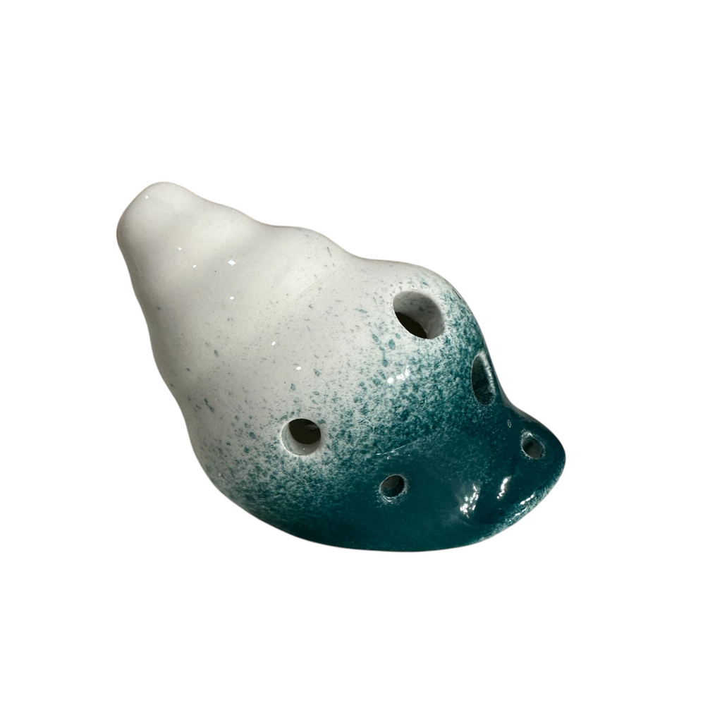 Handcrafted Ocean Seashell Ceramic Ocarina – Musical Instrument Music Frog Co