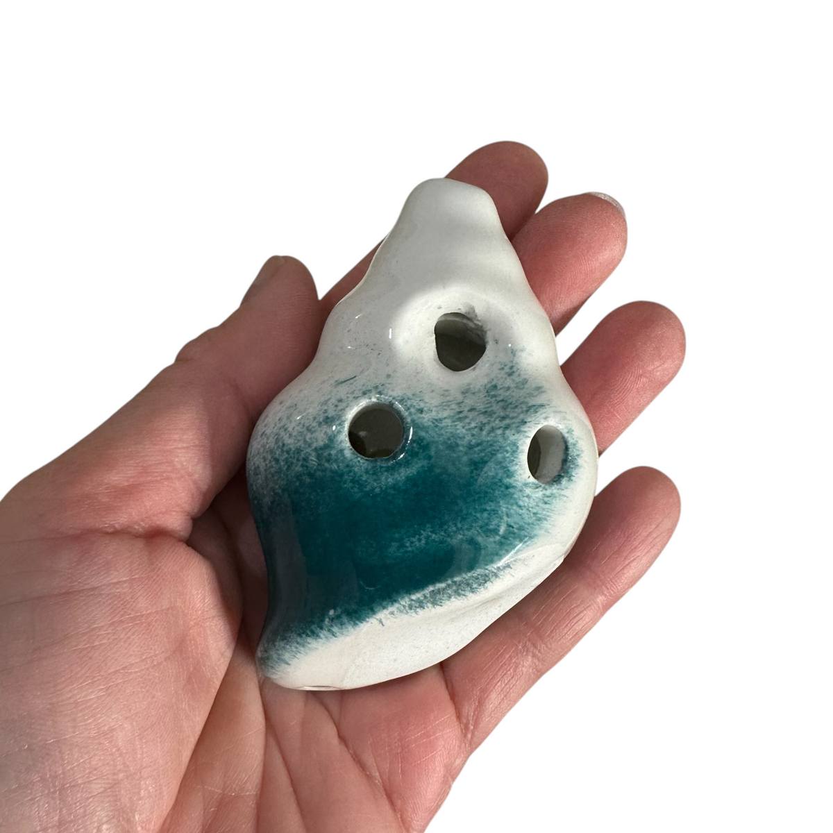 Handcrafted Ocean Seashell Ceramic Ocarina – Musical Instrument Music Frog Co