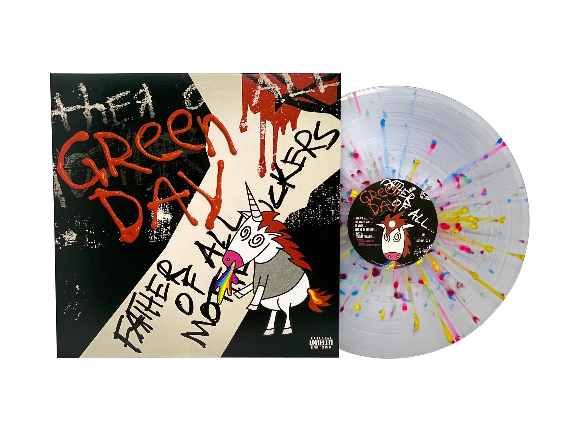 Green Day - Father of All... (Limited Edition Rainbow Puke Colored Vinyl) Pale Blue Dot Records