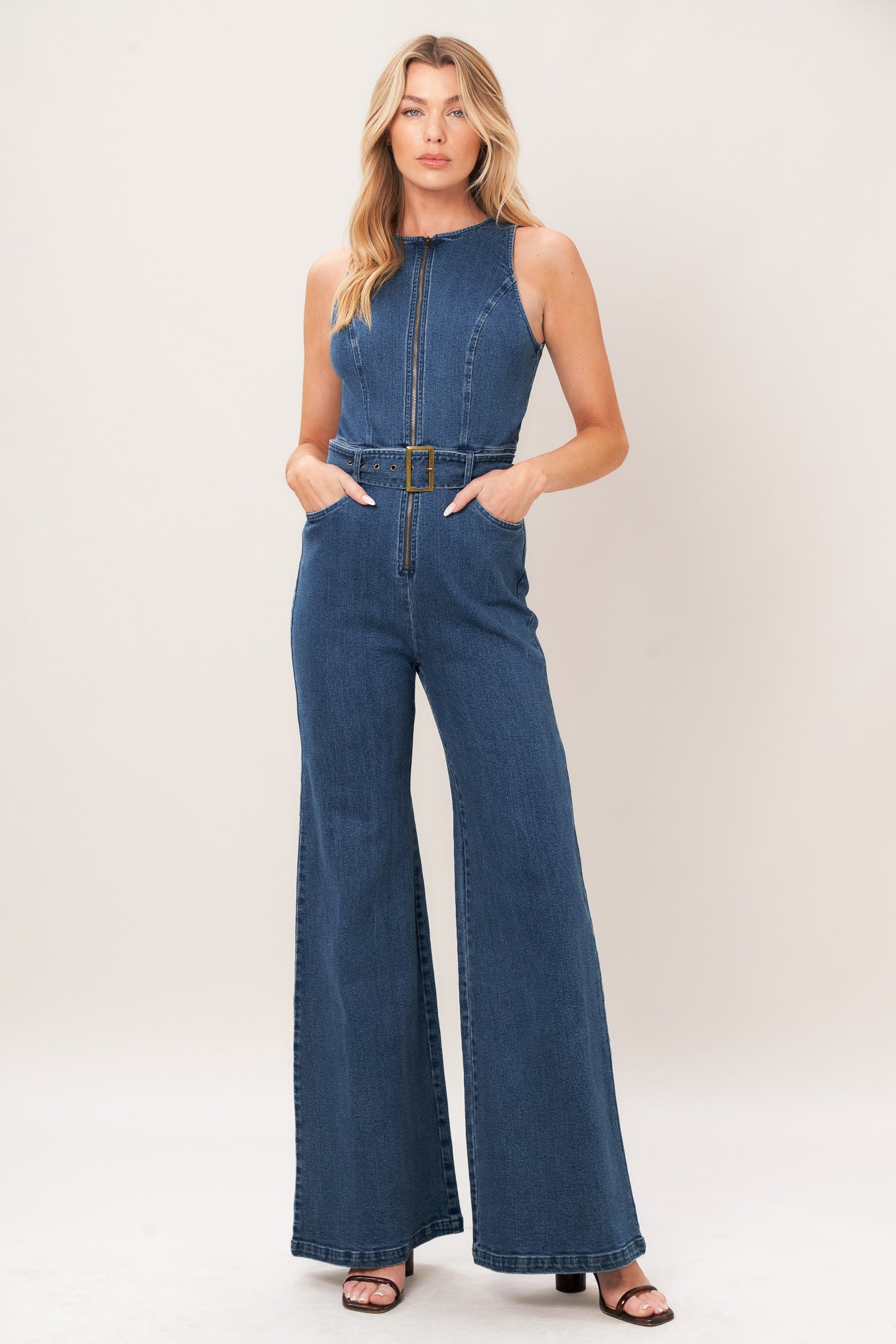 STREET CHIC DENIM JUMPSUIT Flying Tomato
