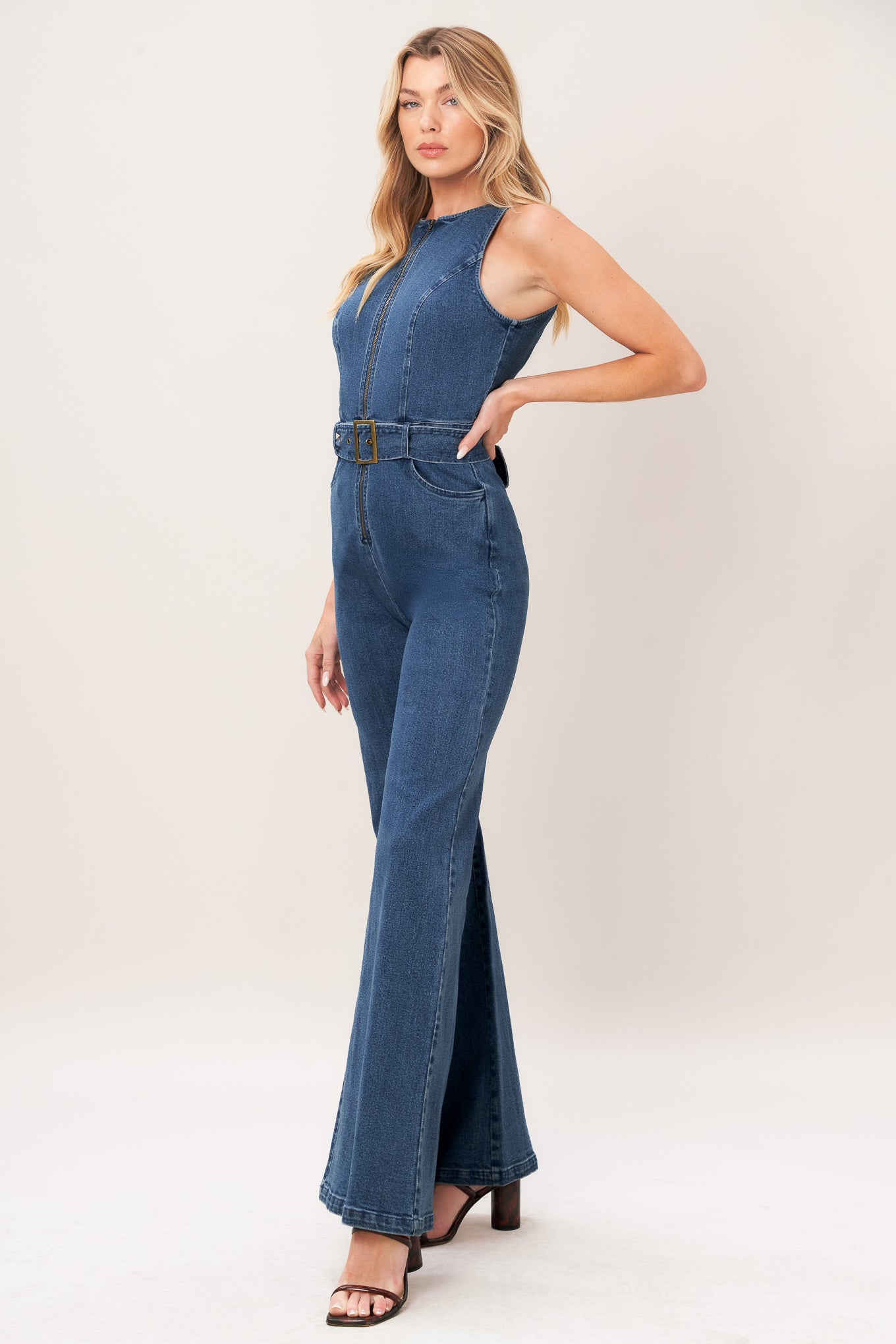STREET CHIC DENIM JUMPSUIT Flying Tomato