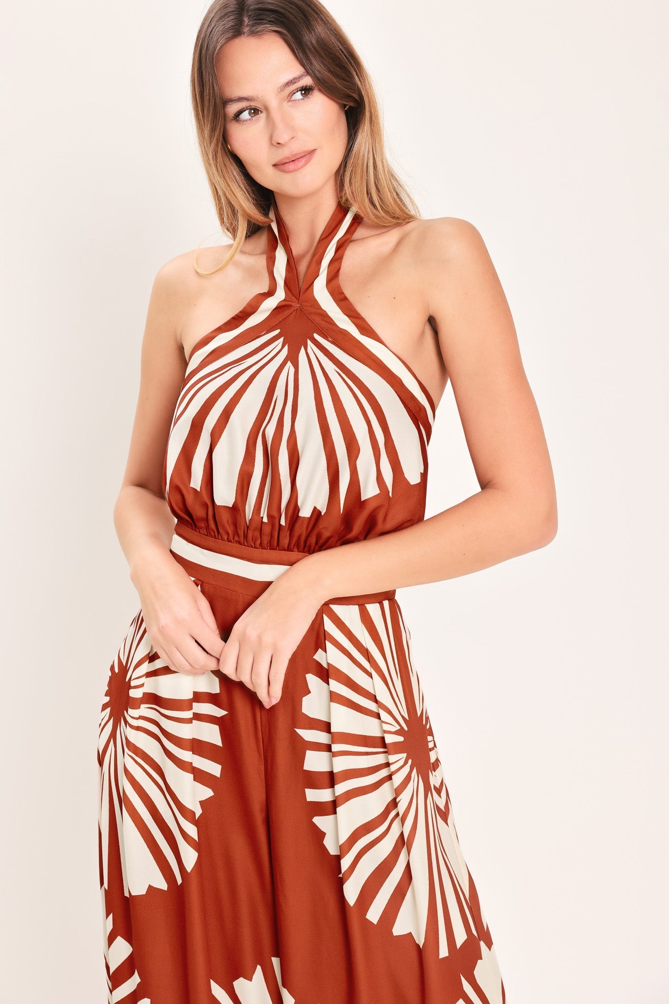 SUMMER RADIANCE WOVEN JUMPSUIT Flying Tomato
