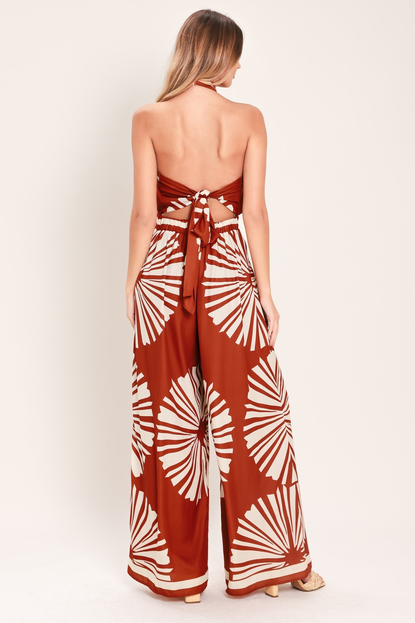SUMMER RADIANCE WOVEN JUMPSUIT Flying Tomato