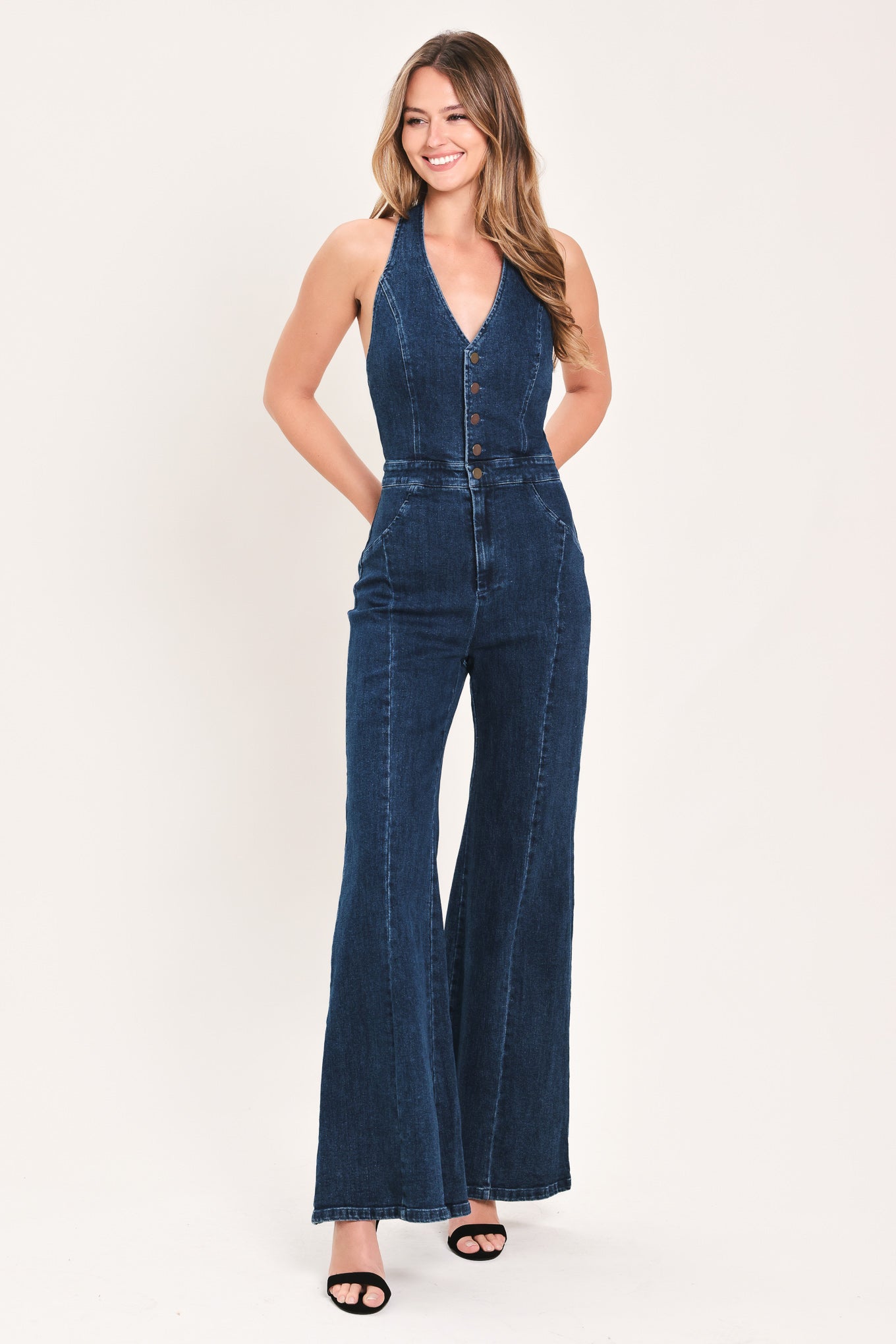 WESTBOUND BLUE SOUL DENIM JUMPSUIT Flying Tomato