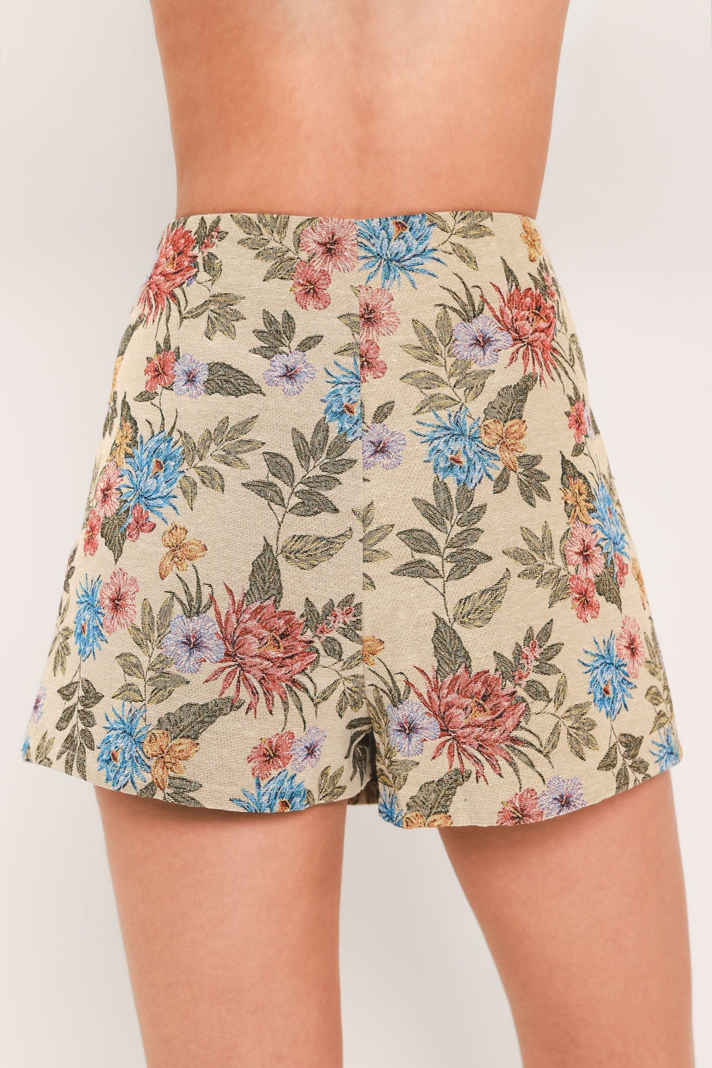 WILDFLOWER MORNING NOTE WOVEN JACQUARD SKORT Flying Tomato