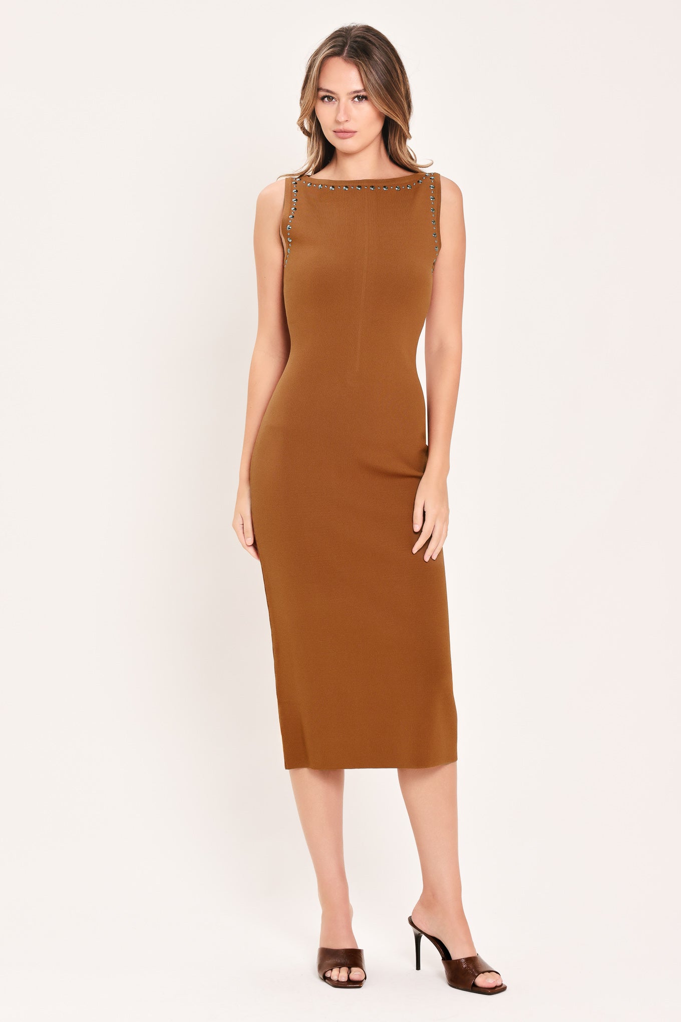 SADDLEWOOD ELEGANCE SWEATER KNIT MIDI DRESS Flying Tomato