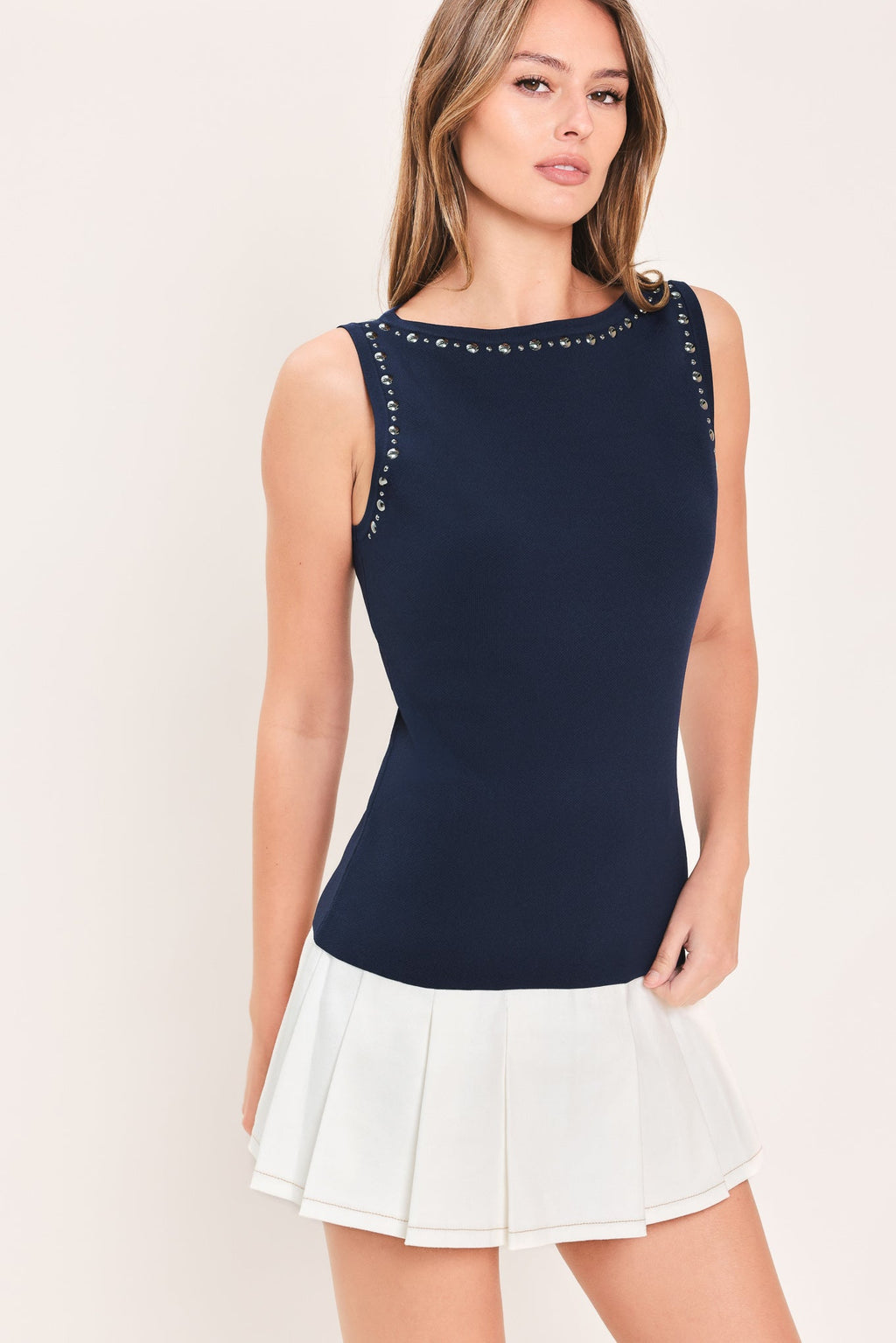 NAUTICAL GLOW STORY SWEATER KNIT TOP Flying Tomato
