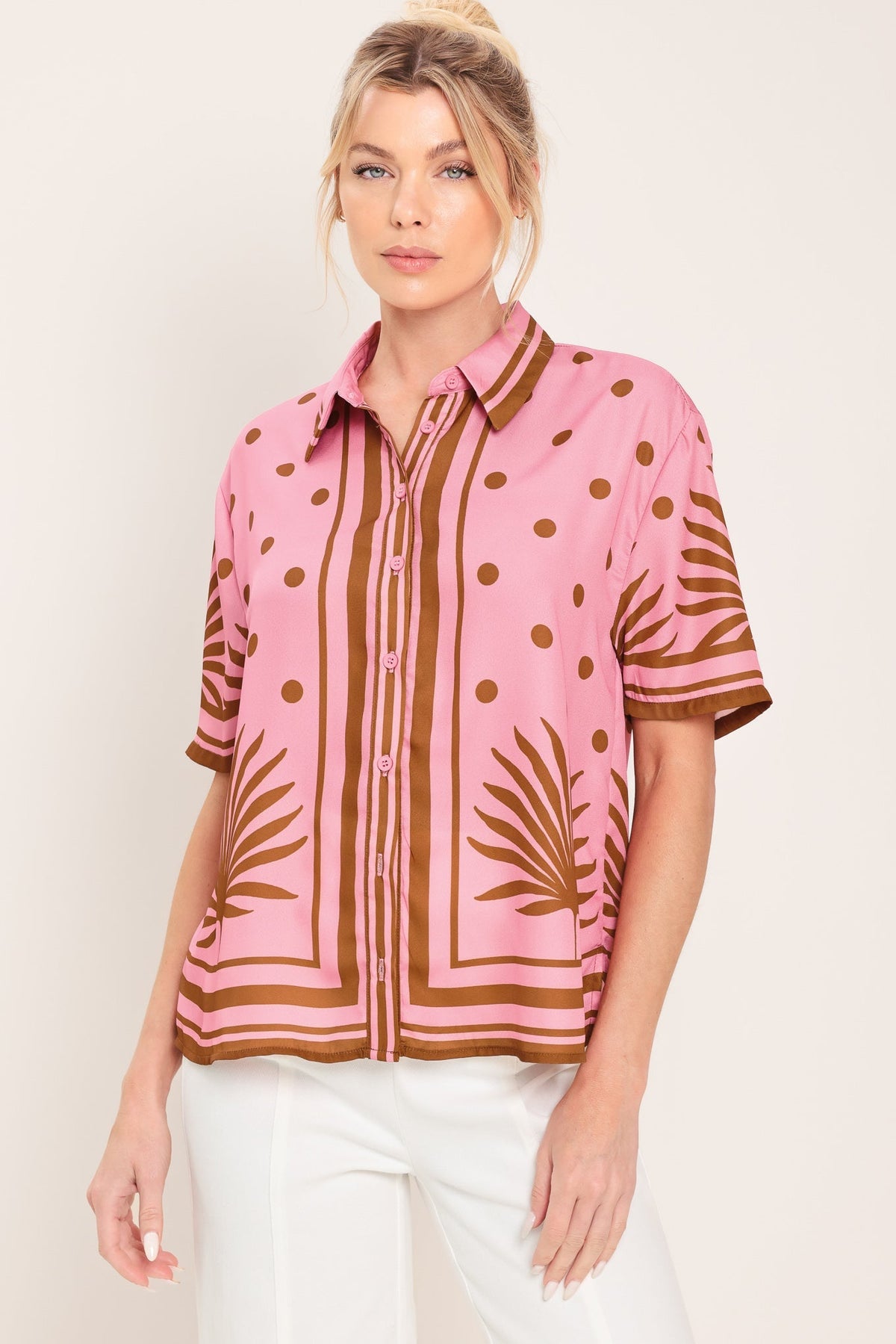 VINTAGE RESORT WOVEN TOP Flying Tomato