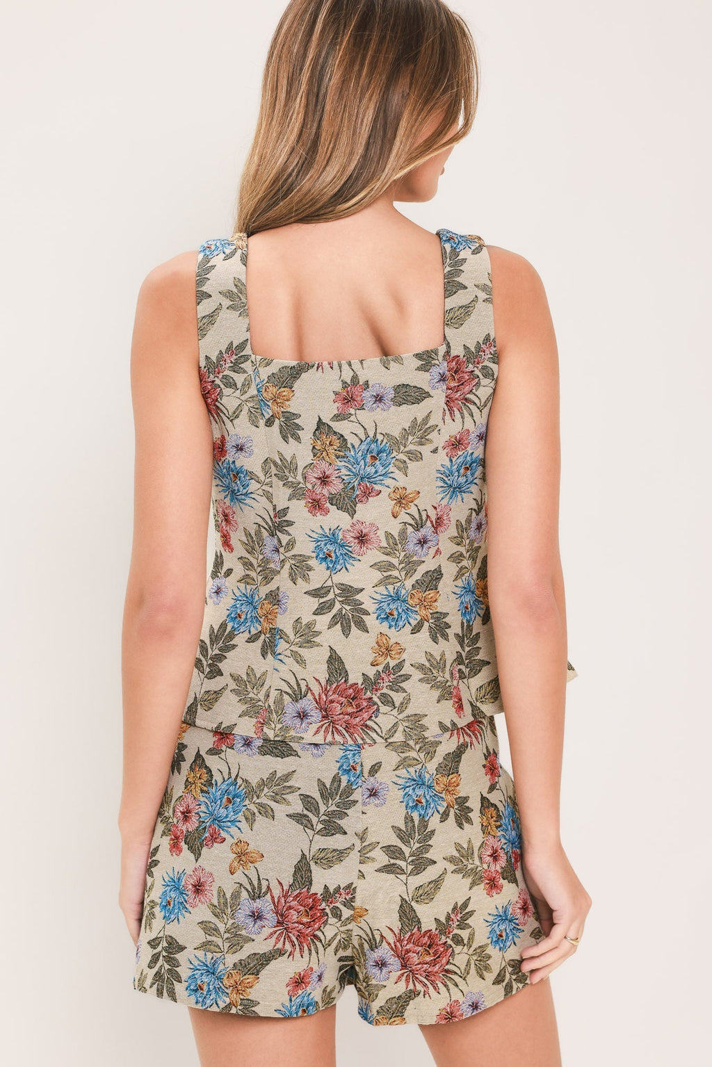 WILDFLOWER MORNING NOTE WOVEN JACQUARD TOP Flying Tomato