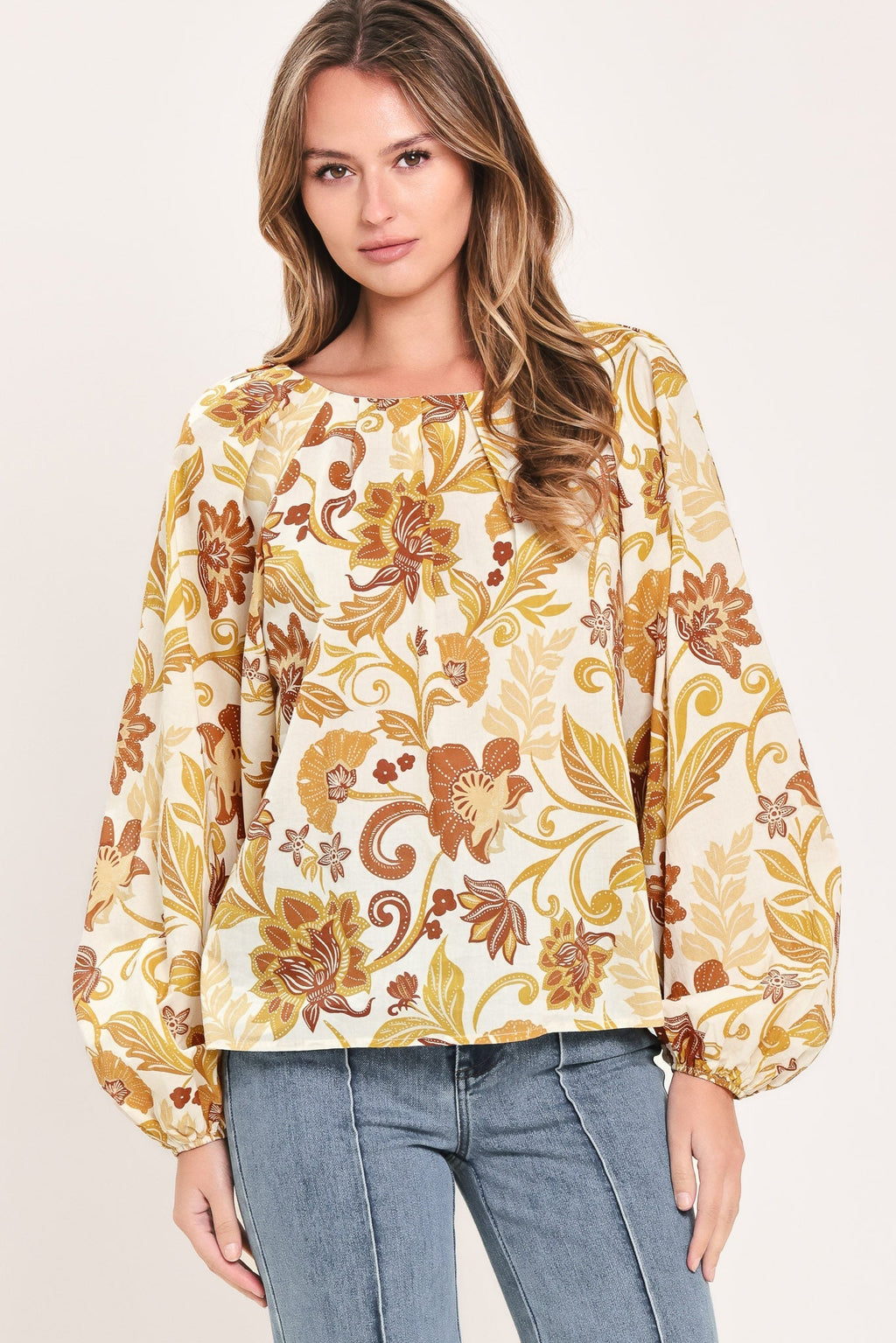 MARIGOLD VINE FABLE WOVEN TOP Flying Tomato