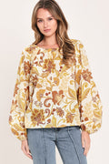 MARIGOLD VINE FABLE WOVEN TOP Flying Tomato
