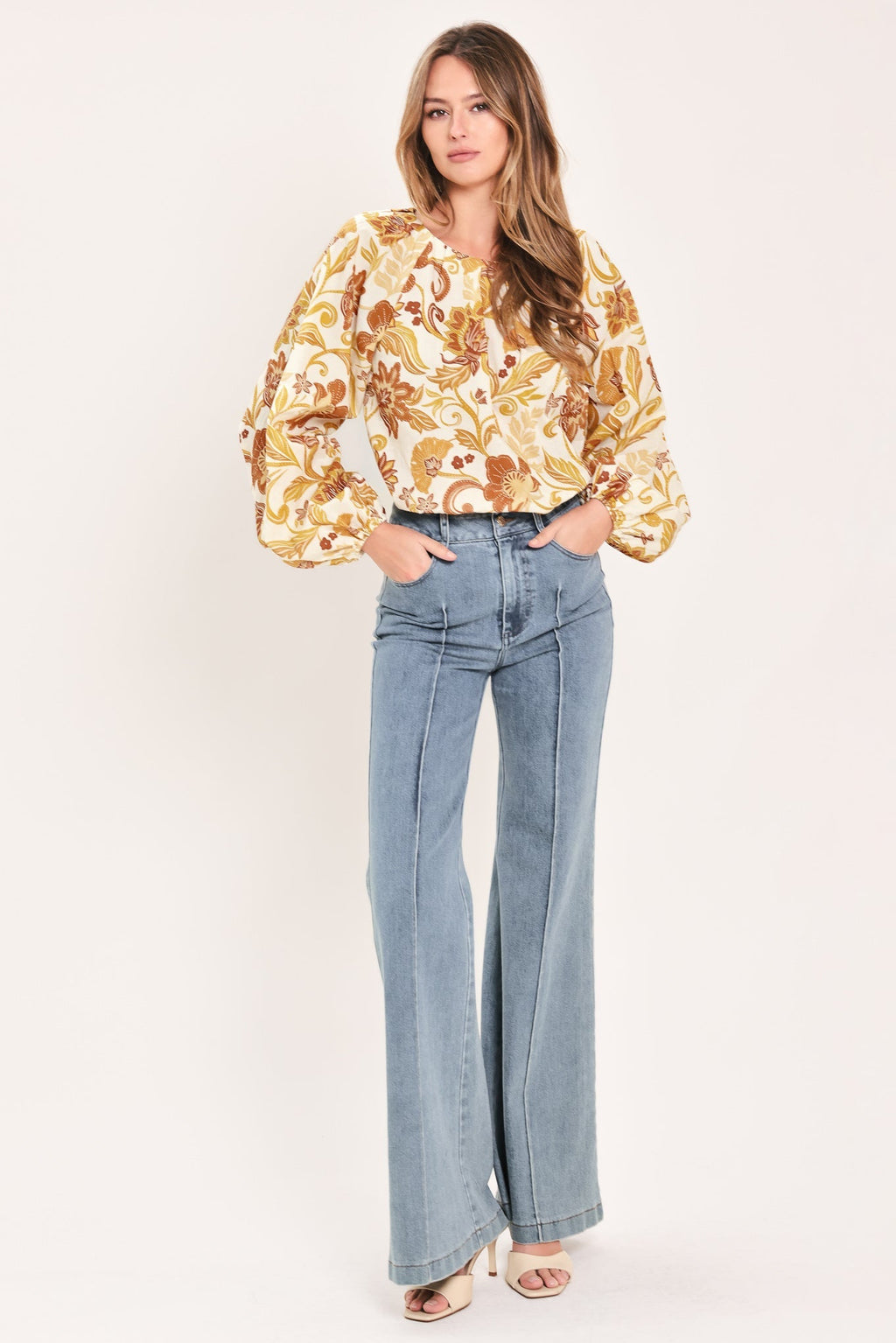 MARIGOLD VINE FABLE WOVEN TOP Flying Tomato