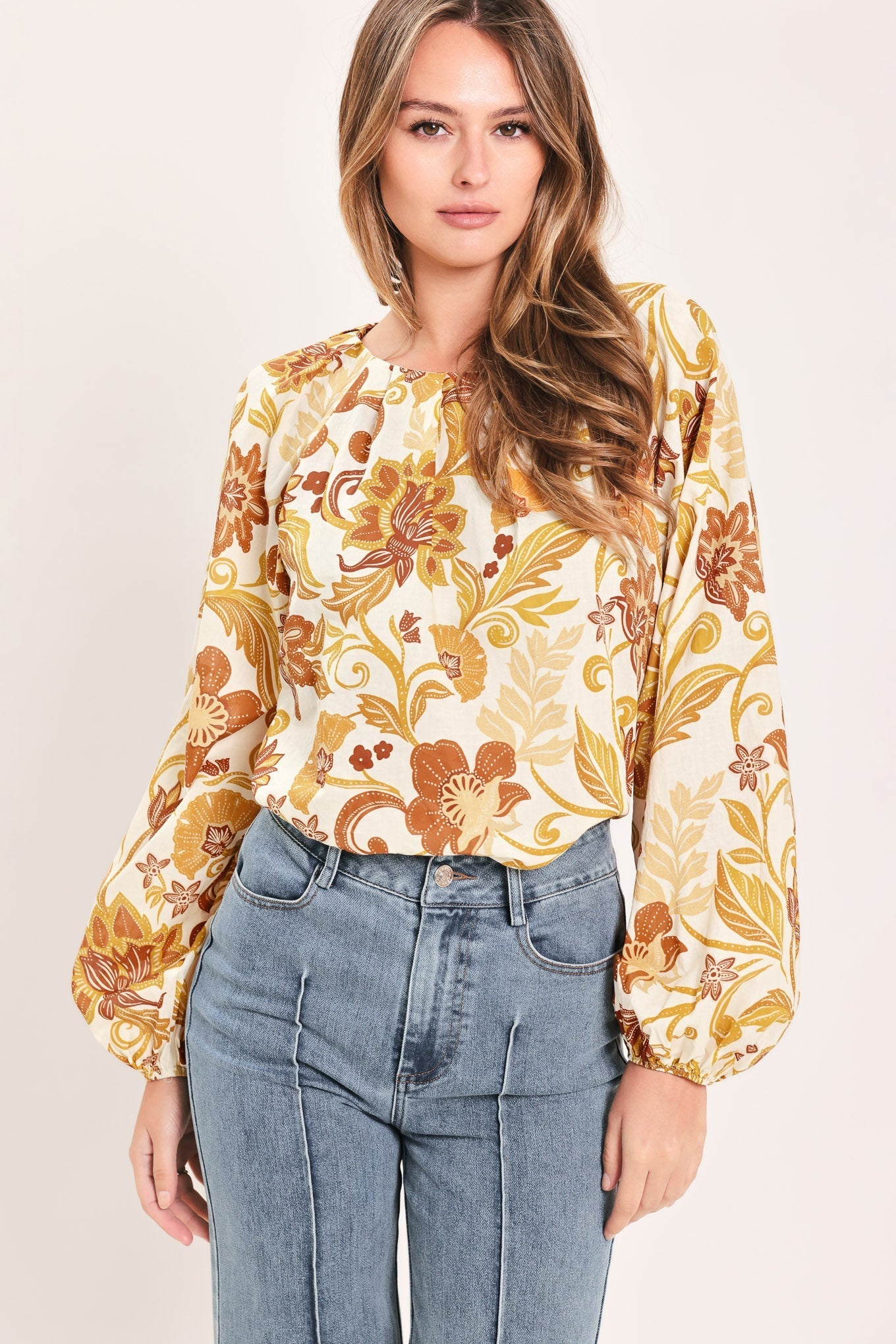 MARIGOLD VINE FABLE WOVEN TOP Flying Tomato