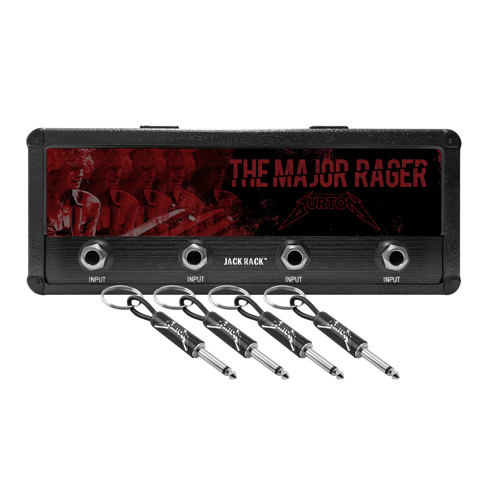 Cliff Burton Magnetic Jack Rack® Pluginz Keychains