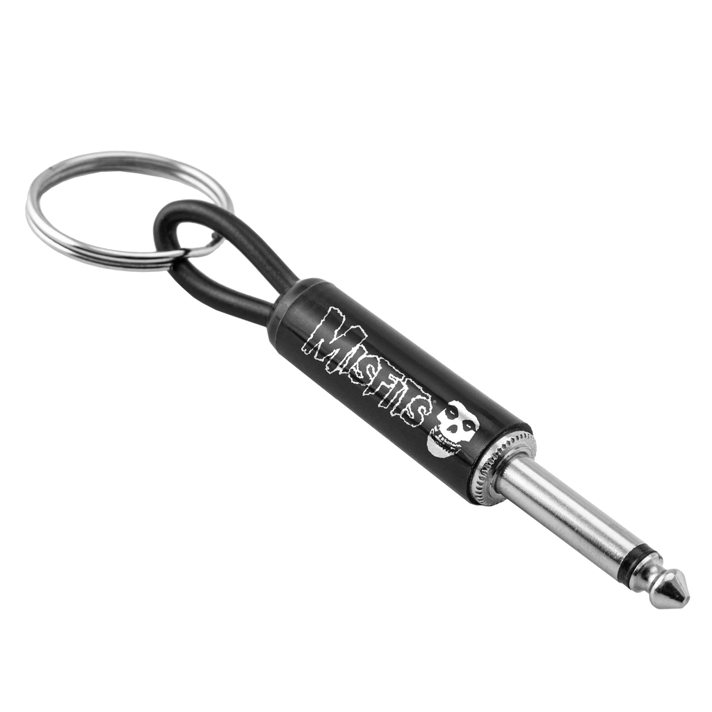 Misfits Logo Guitar Plug Keychain Pluginz Keychains