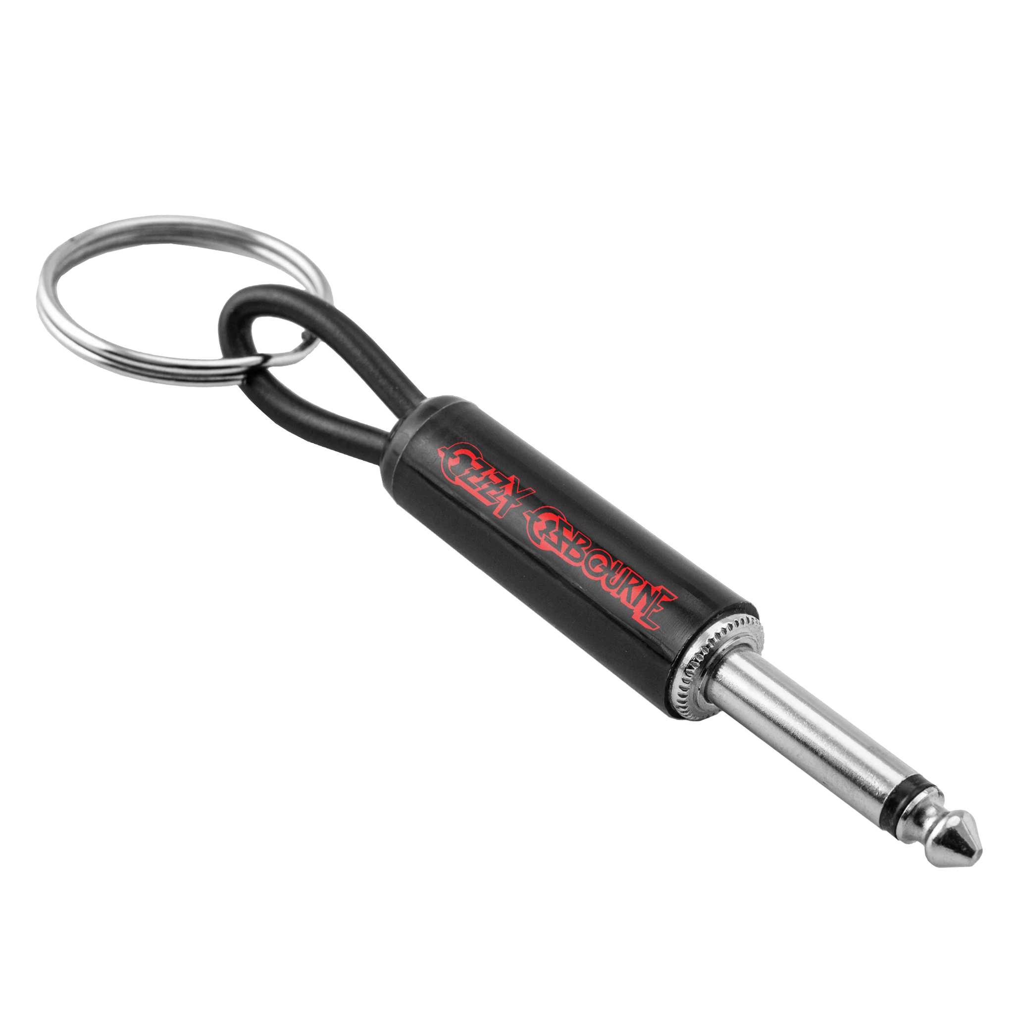 Ozzy Red Logo Guitar Plug Keychain Pluginz Keychains