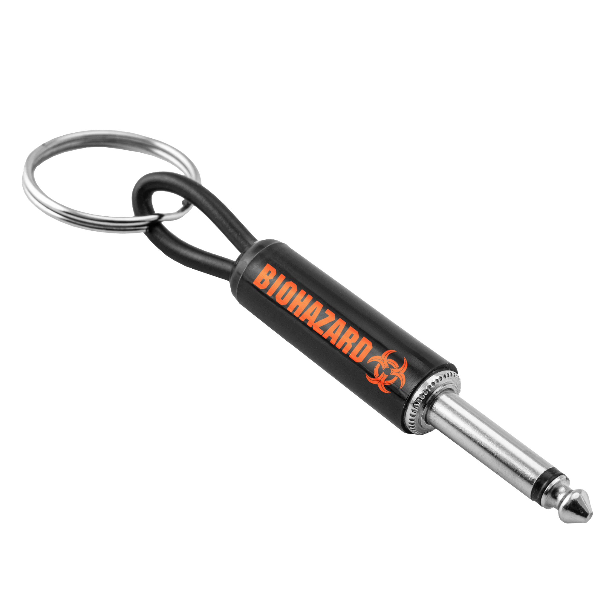 Biohazard Logo Guitar Plug Keychain Pluginz Keychains