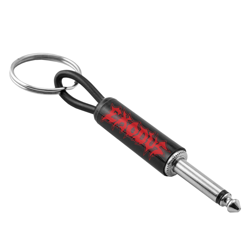 Exodus Logo Guitar Plug Keychain Pluginz Keychains