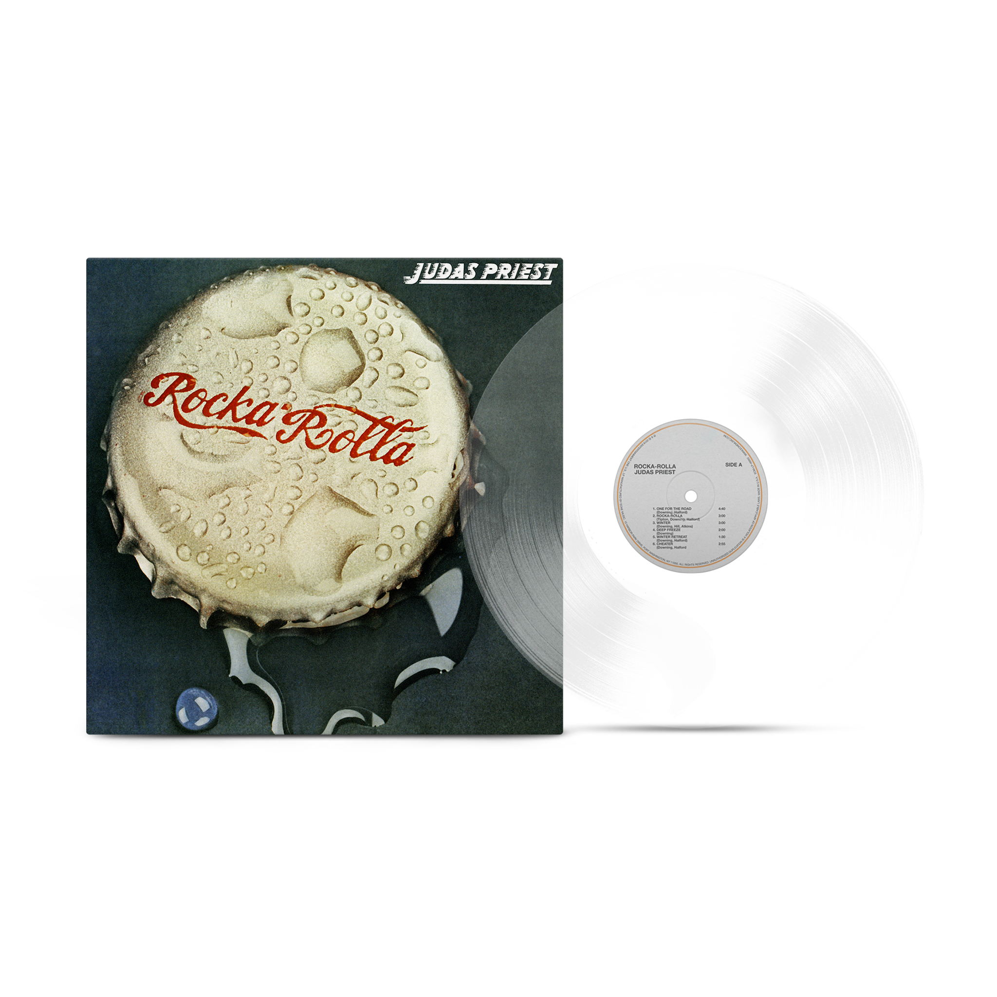 Judas Priest - Rocka Rolla 50th Anniversary Glass Clear Vinyl MNRK Heavy