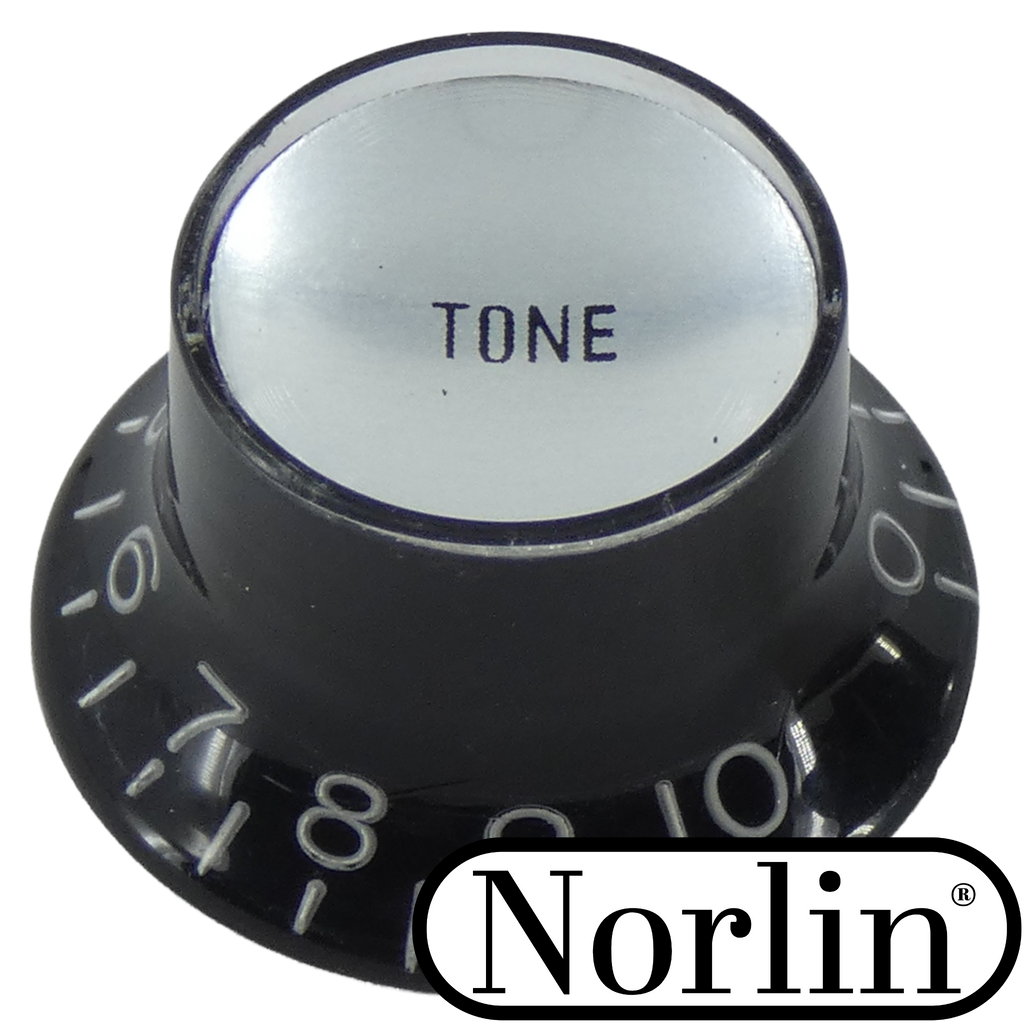 Embossed Top Hat Reflector Tone Knob for Gibson® Guitars Randy's LLC